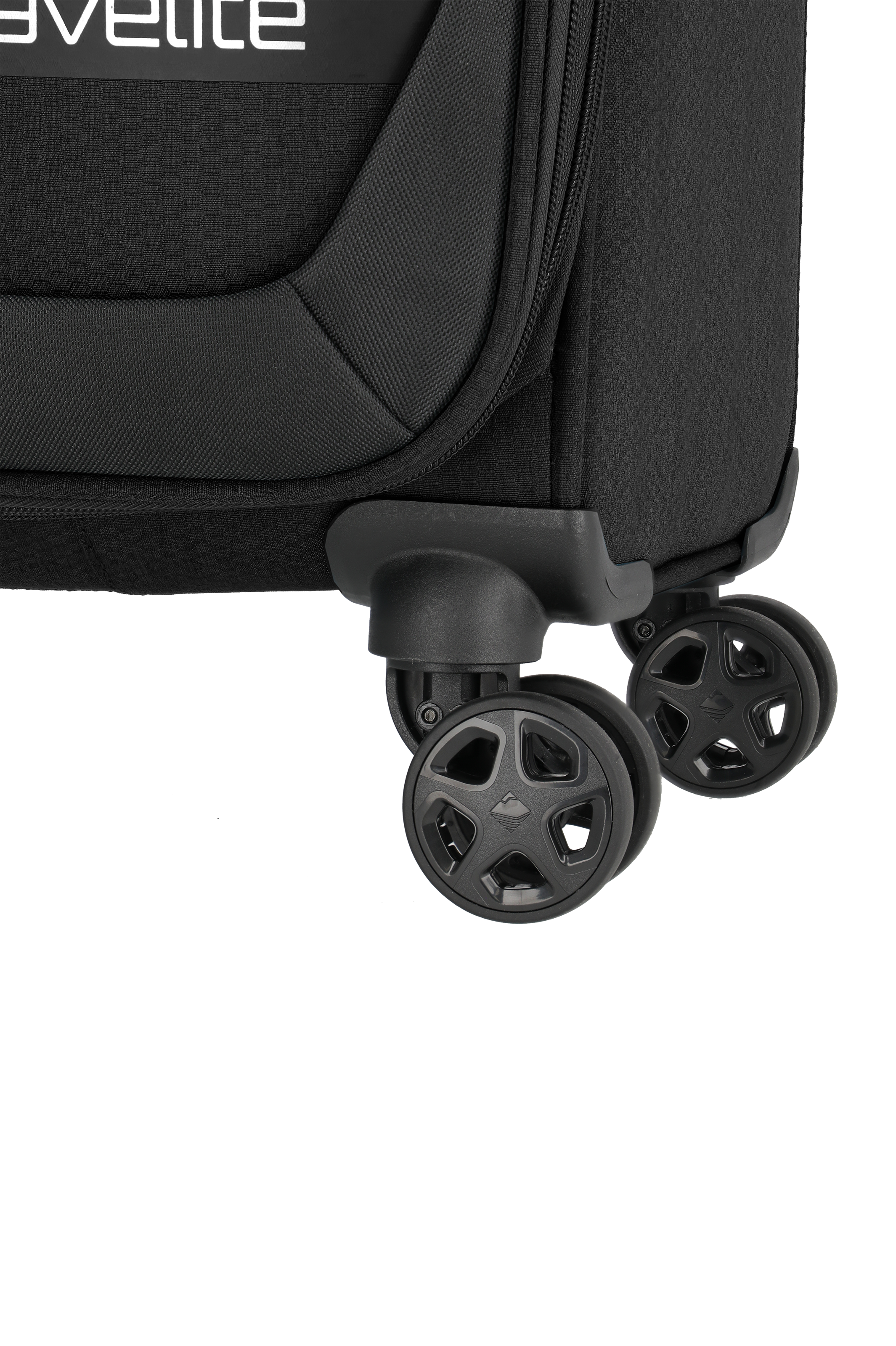 Travelite KICK OFF Trolley S Black Rollen-Detail