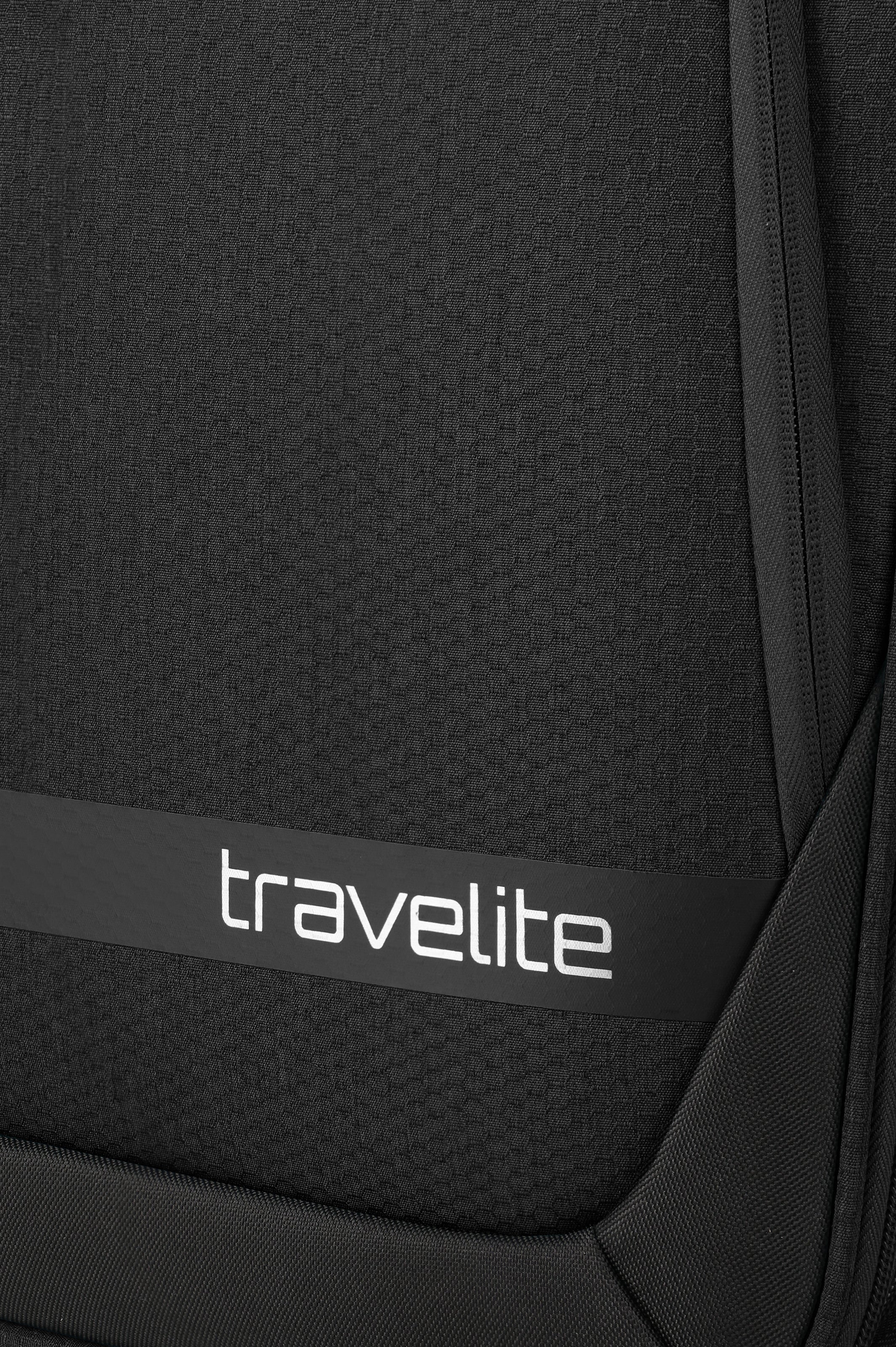 Travelite KICK OFF Trolley S Black Materialdetail