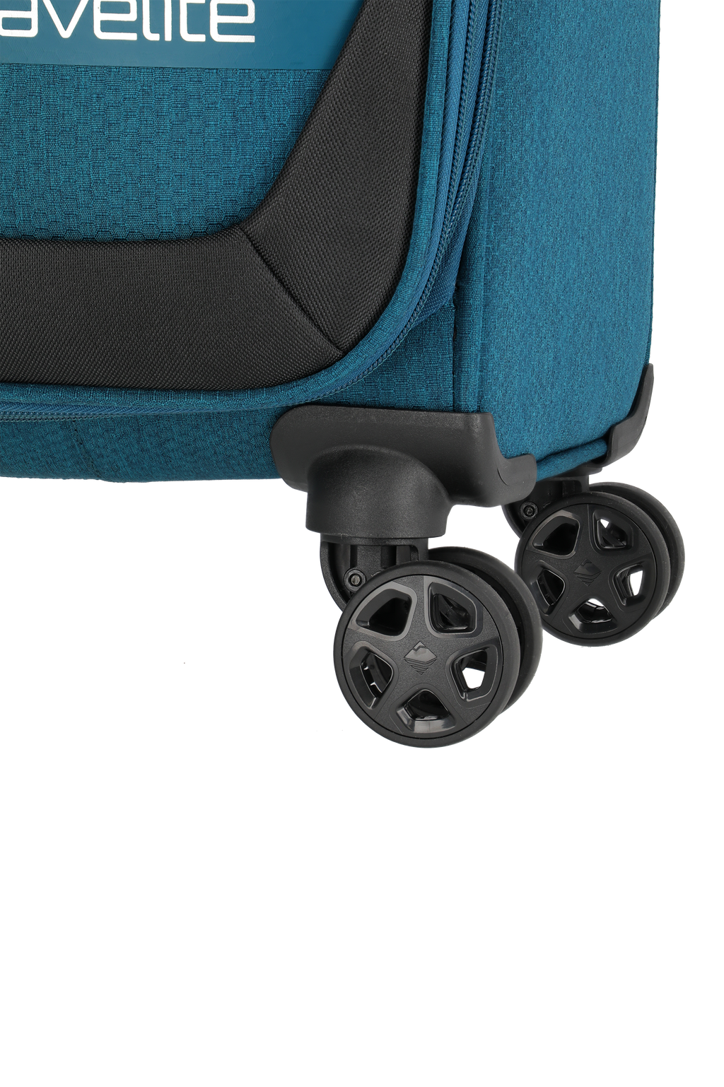 Travelite KICK OFF Trolley S Petrol Rollen-Detail