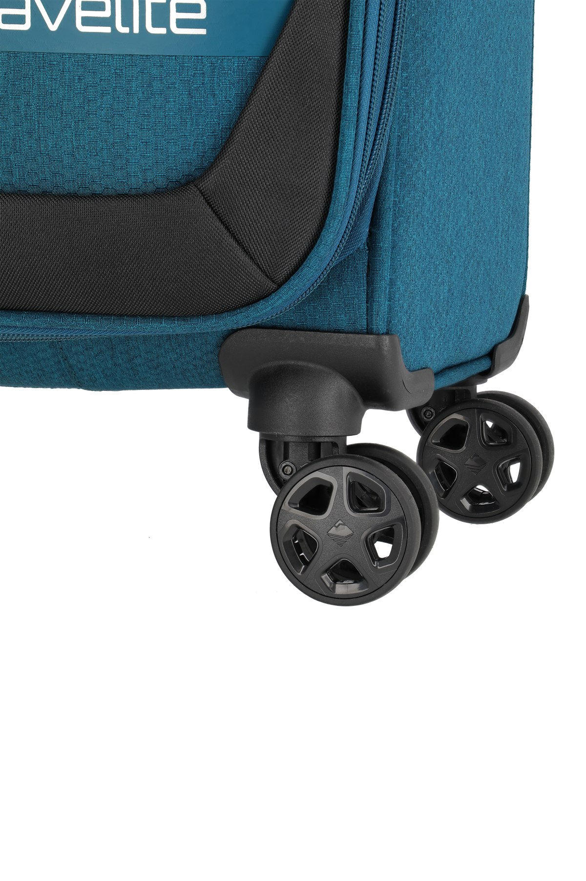 Travelite KICK OFF Trolley S Petrol Rollen-Detail