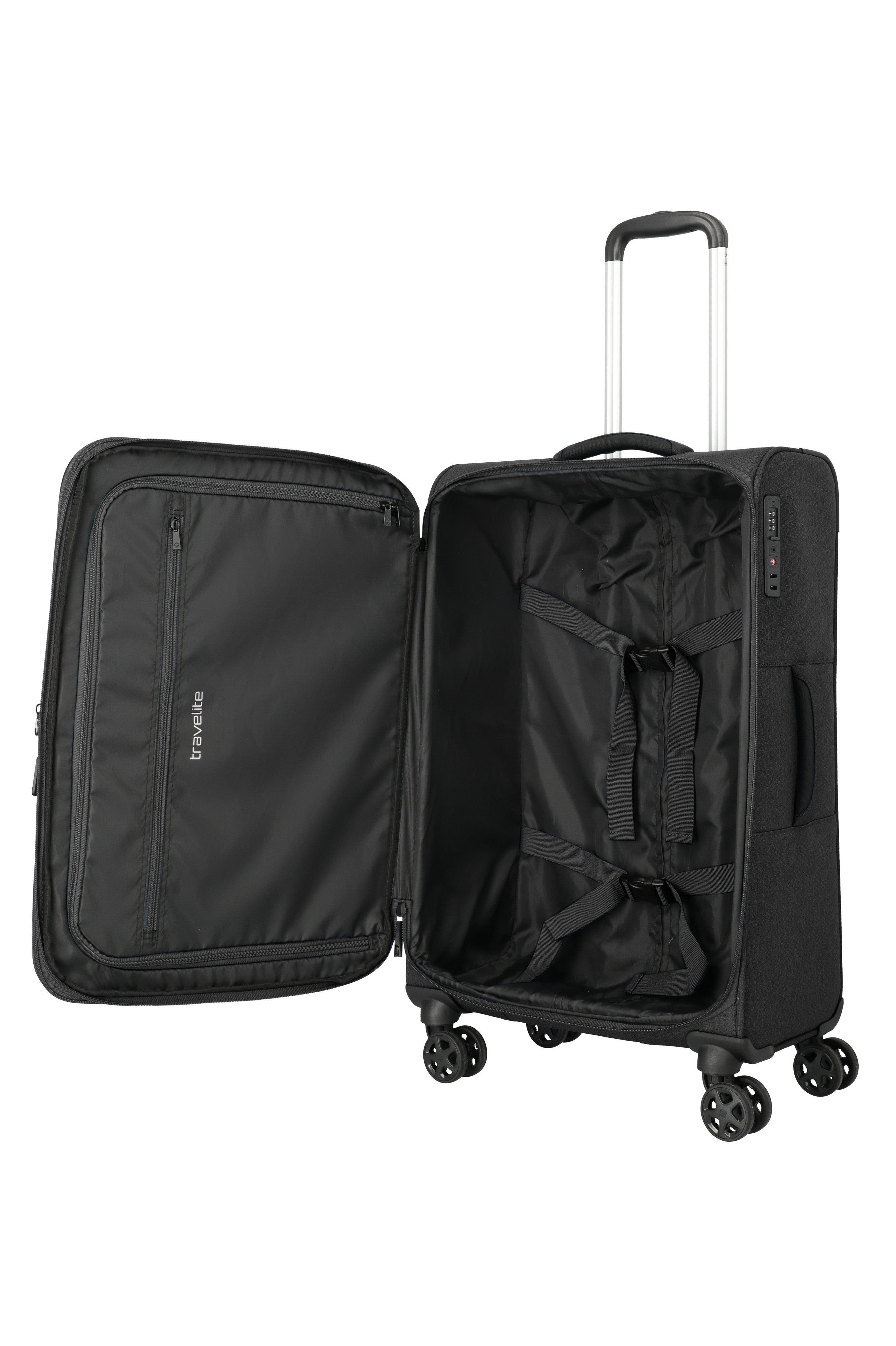 Travelite KICK OFF Trolley M erw., Black