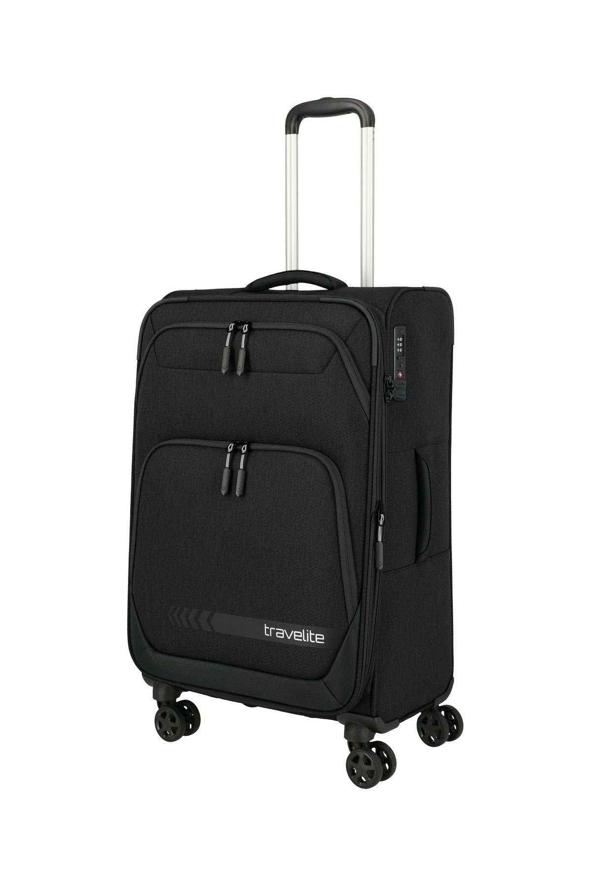 Travelite KICK OFF Trolley M erw., Black
