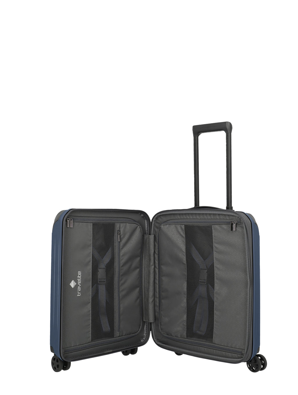 Travelite DYNAMIIC erweiterbarer Hartschalenkoffer Koffer S erw., Denimblue