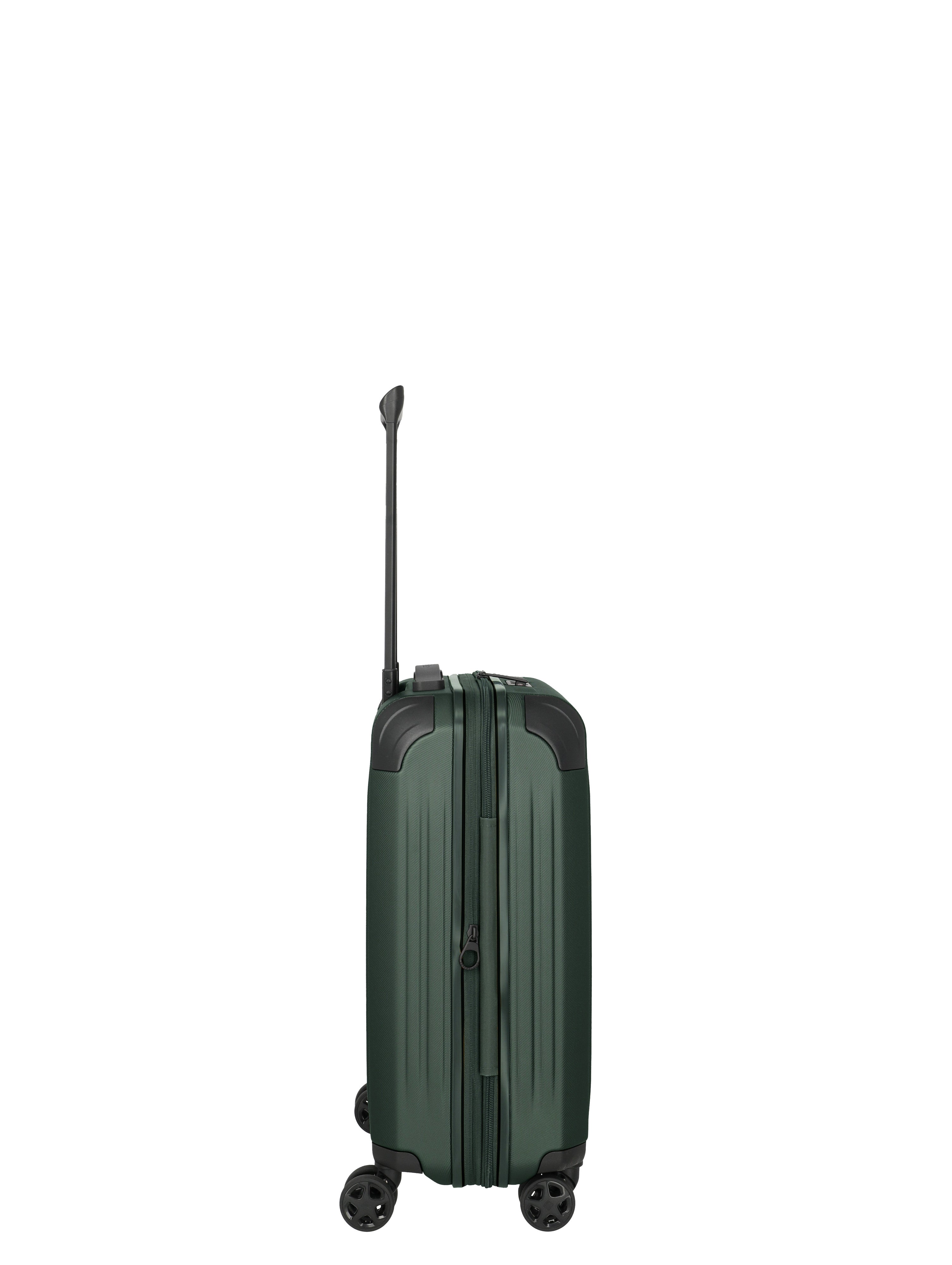 Travelite DYNAMIIC erweiterbarer Hartschalenkoffer Koffer S erw., Grün
