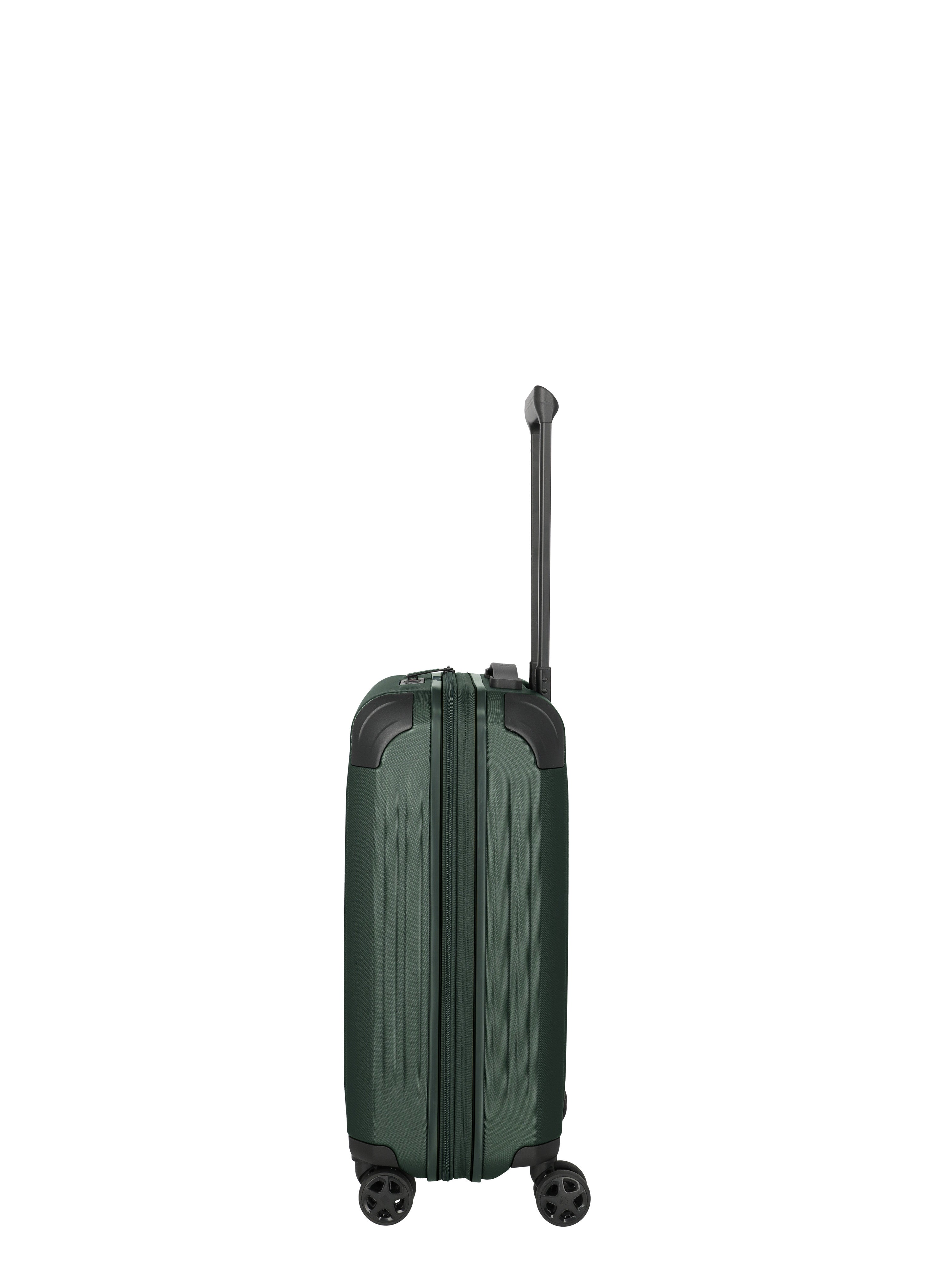 Travelite DYNAMIIC erweiterbarer Hartschalenkoffer Koffer S erw., Grün