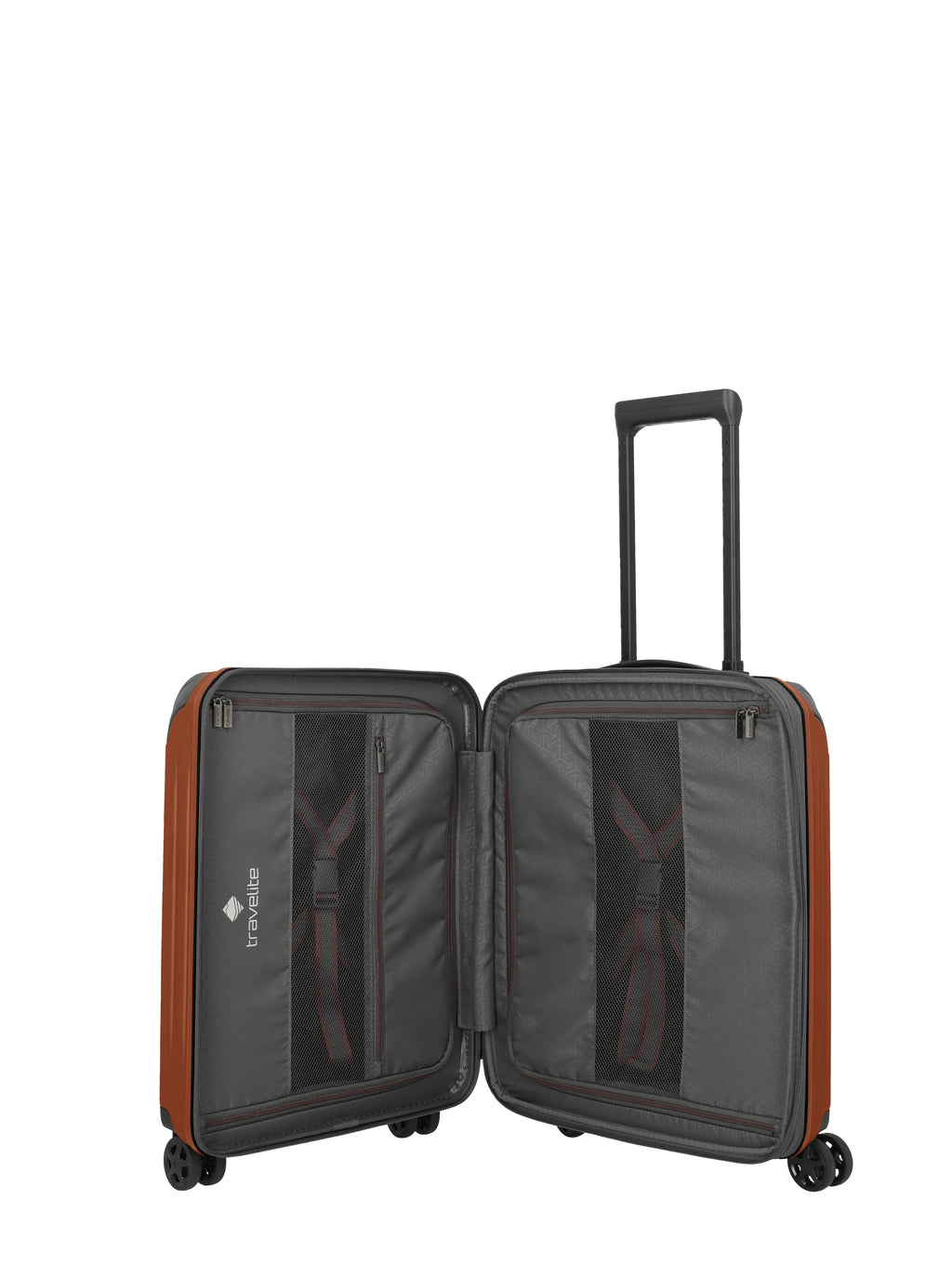 Travelite DYNAMIIC erweiterbarer Hartschalenkoffer Koffer S erw., Kupfer