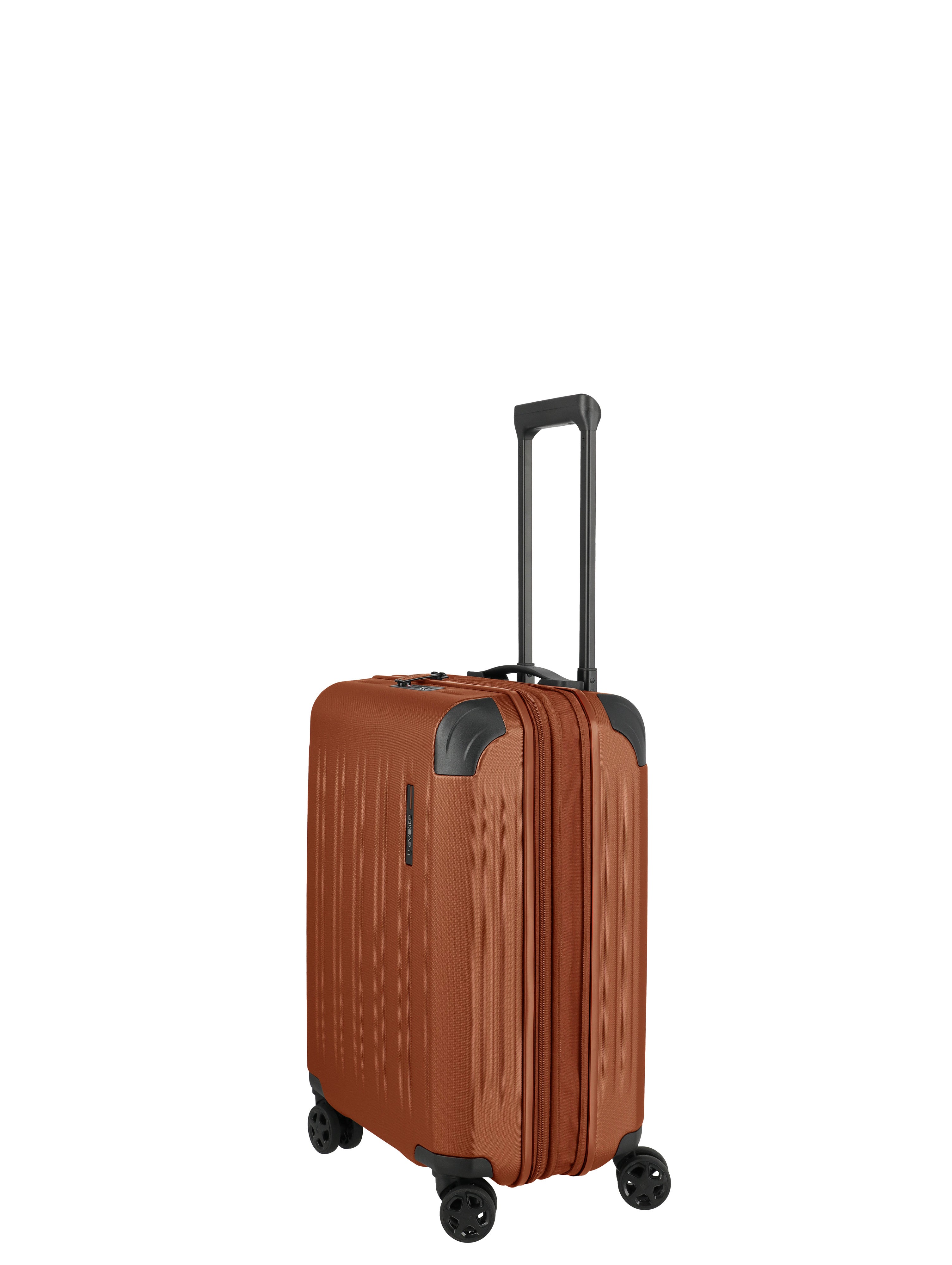 Travelite DYNAMIIC erweiterbarer Hartschalenkoffer Koffer S erw., Kupfer