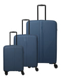 Travelite AIR STRIPE Koffer-Set L/M erweiterbar/S Koffer-Set in Blau