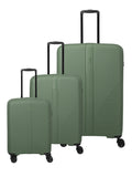 Travelite AIR STRIPE Koffer-Set L/M erweiterbar/S Koffer-Set in Grün