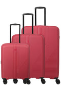 Travelite AIR STRIPE Koffer-Set L/M erweiterbar/S erweiterbar Koffer-Set in Rot