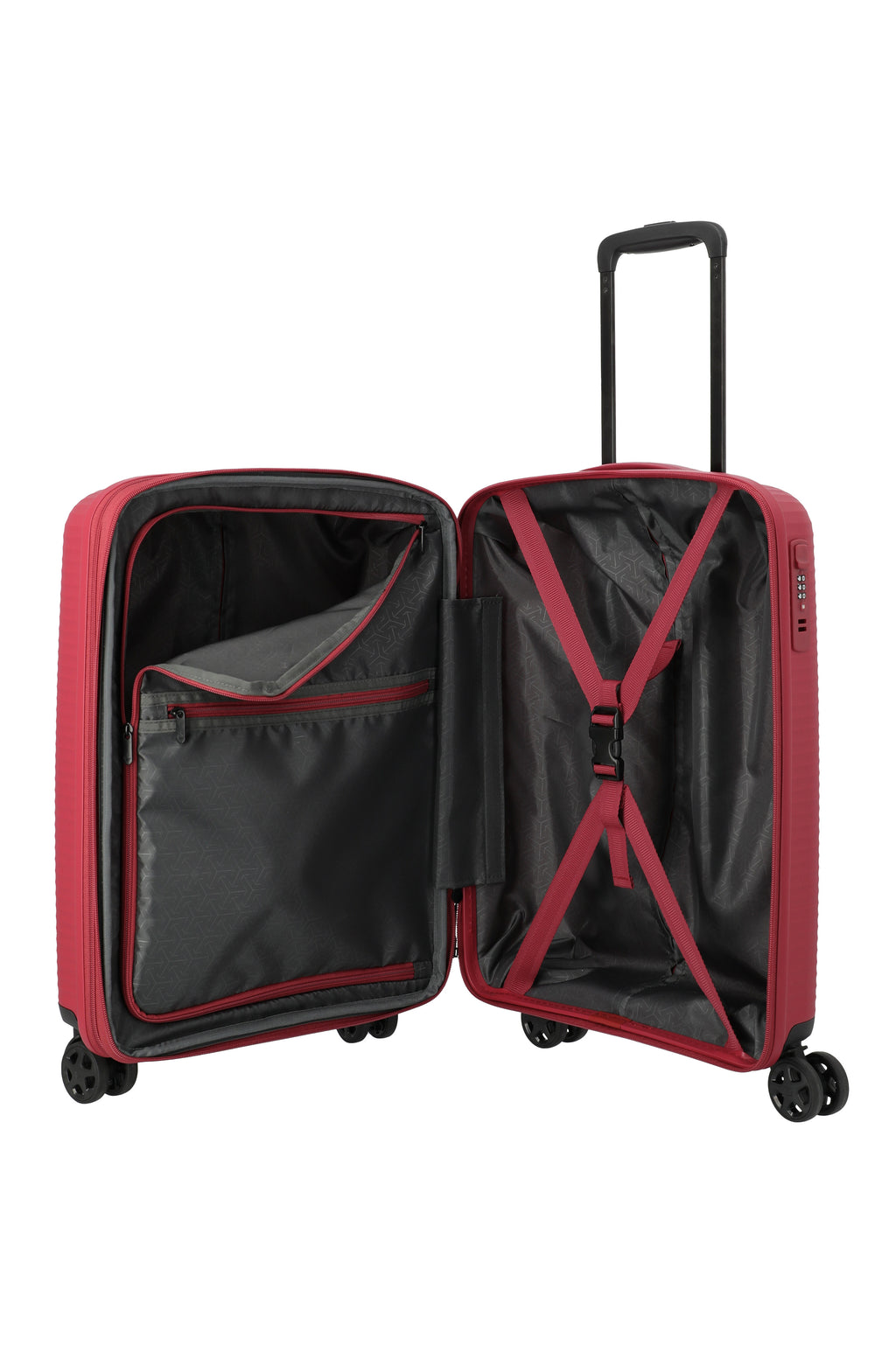 Travelite AIR STRIPE Trolley S erweiterbar Koffer in Rot – Ansicht 9
