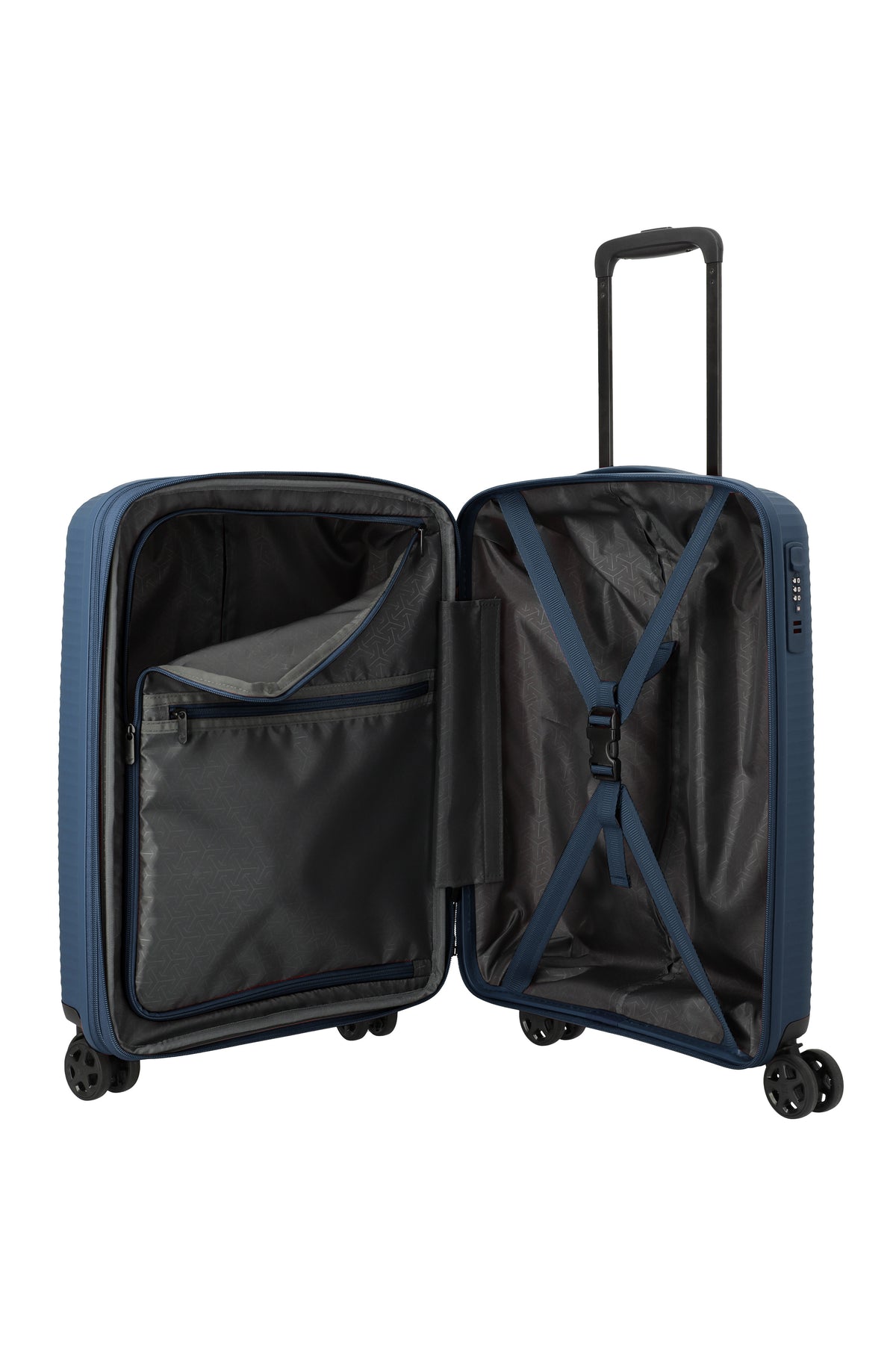 Travelite AIR STRIPE Trolley S erweiterbar Koffer in Blau – Ansicht 9