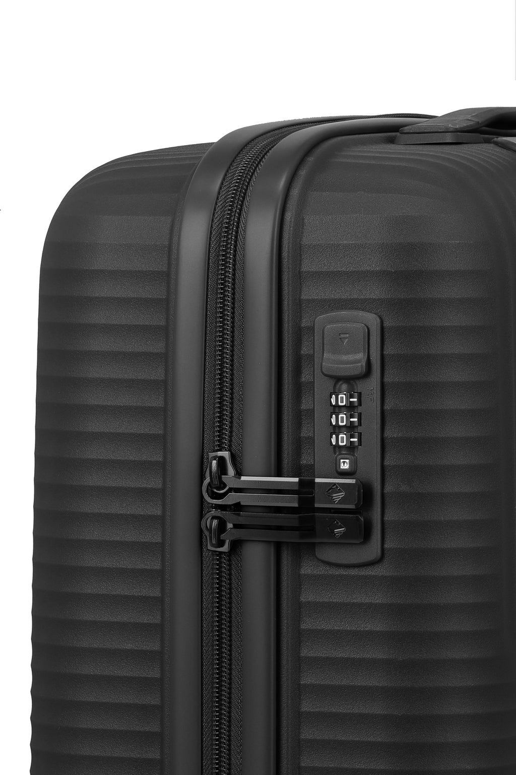 Travelite AIR STRIPE Trolley S Slim Koffer in Schwarz – Ansicht 3