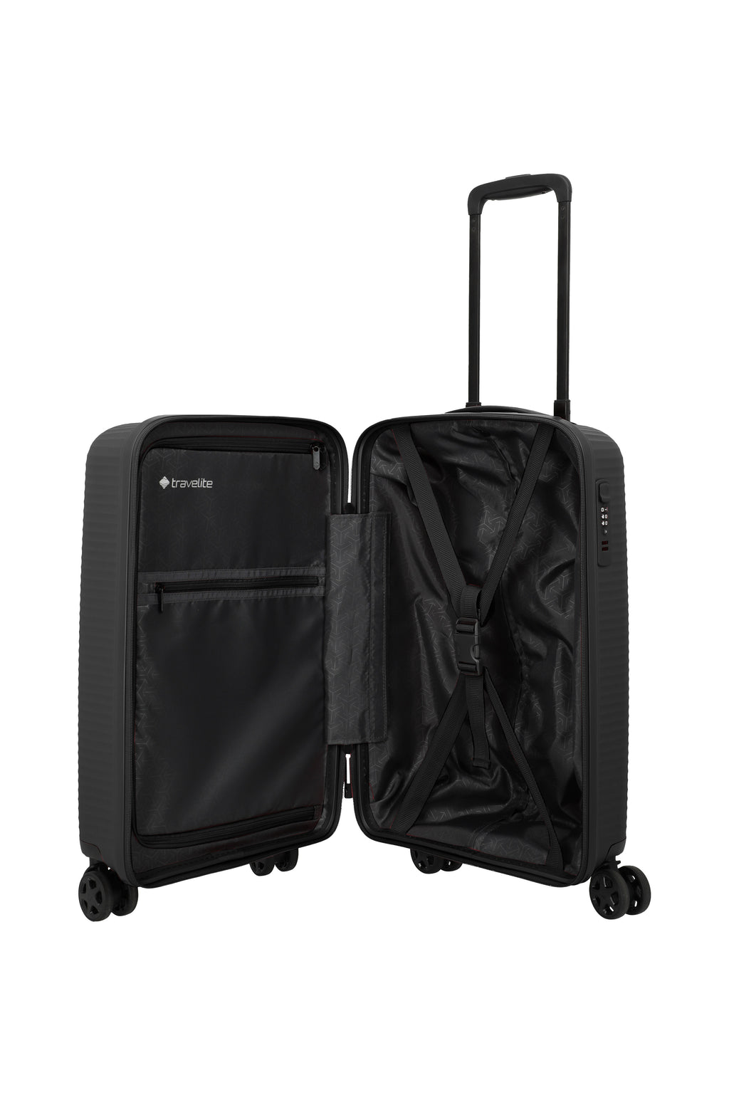 Travelite AIR STRIPE Trolley S Slim Koffer in Schwarz – Ansicht 10