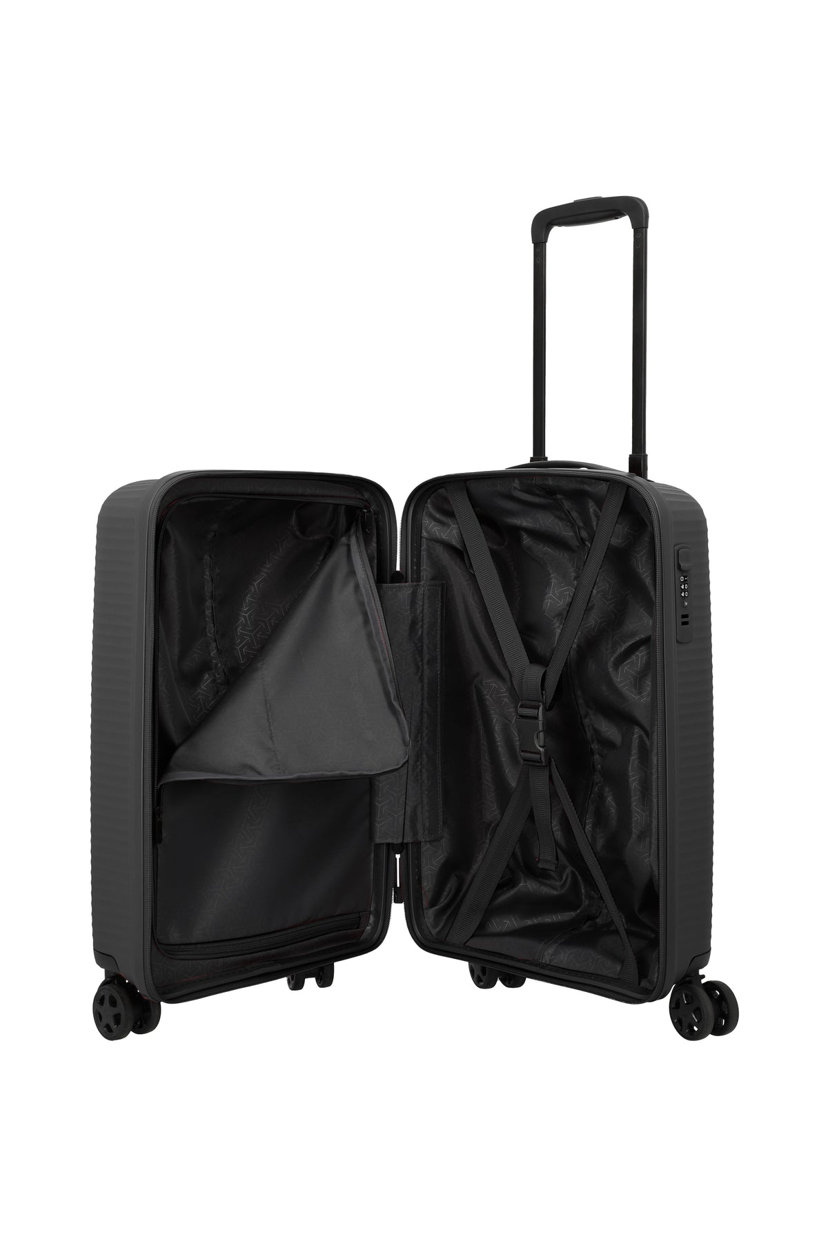 Travelite AIR STRIPE Trolley S Slim Koffer in Schwarz – Ansicht 6