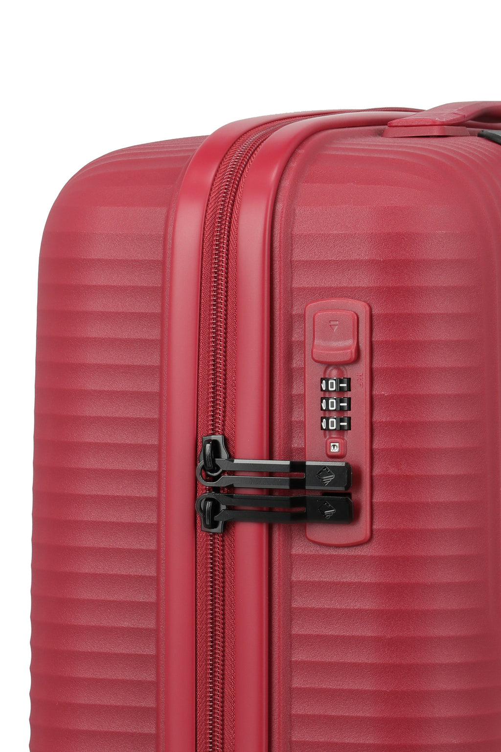 Travelite AIR STRIPE Trolley S Slim Koffer in Rot – Ansicht 3
