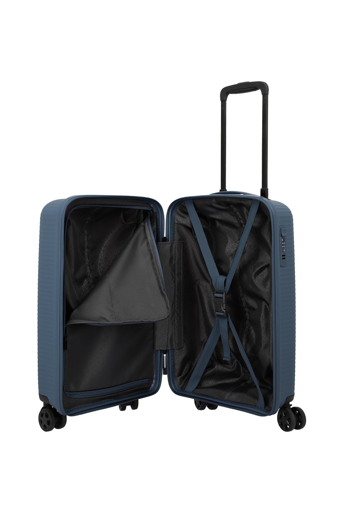 Travelite AIR STRIPE Trolley S Slim Koffer in Blau – Ansicht 8