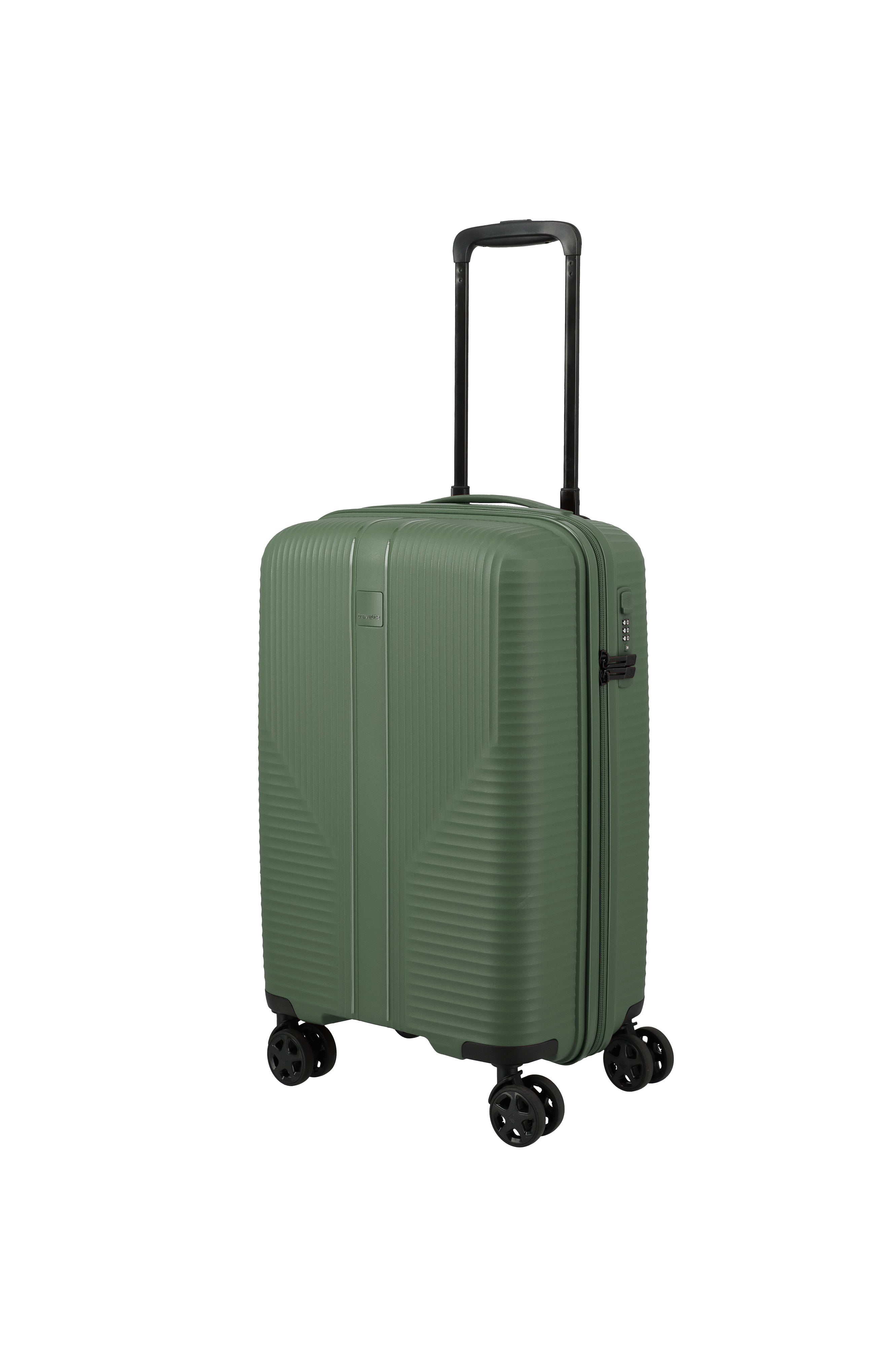 Travelite AIR STRIPE Trolley S Slim Koffer in Grün – Ansicht 4