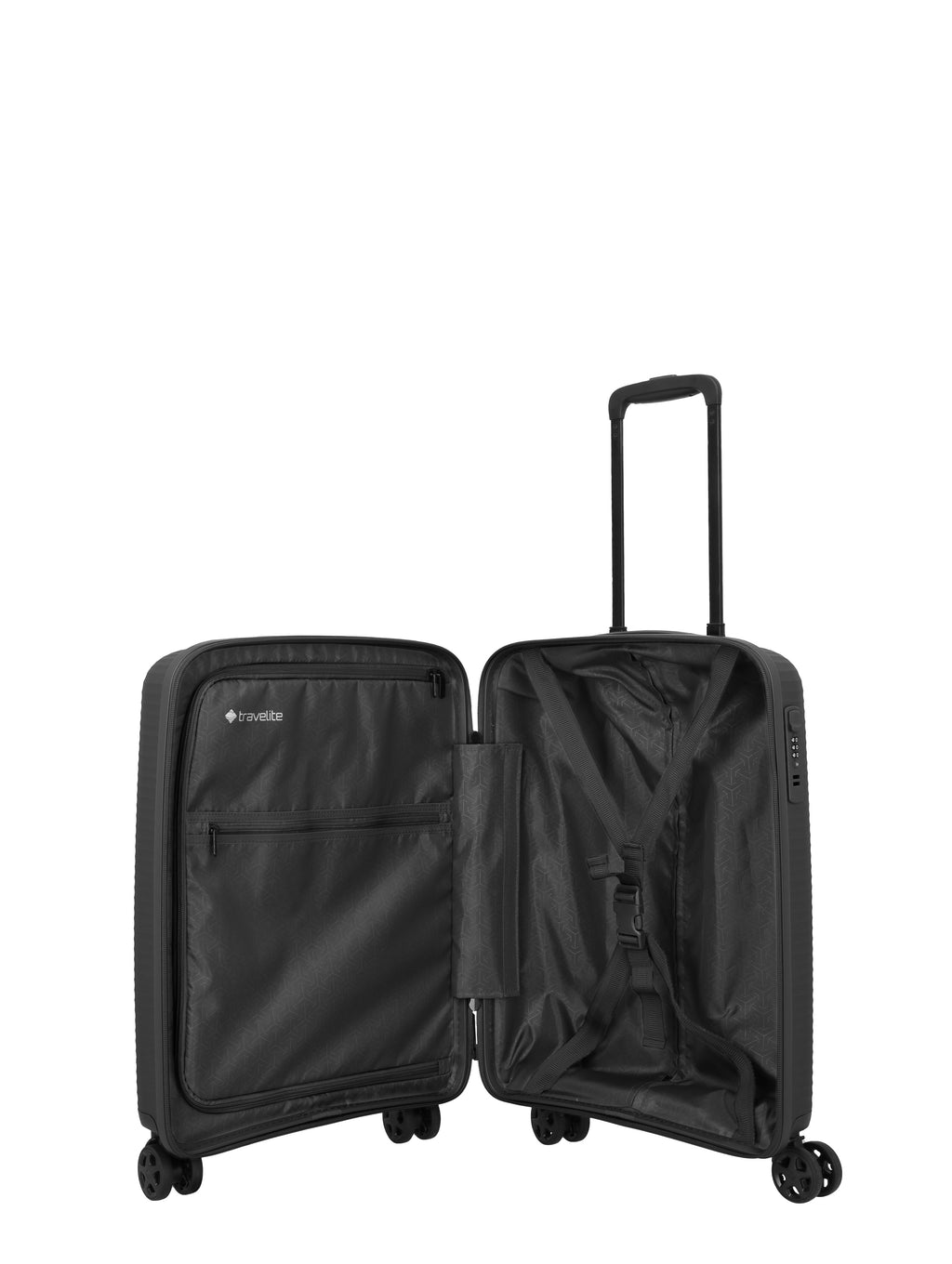 Travelite AIR STRIPE Trolley S Koffer in Schwarz – Ansicht 7