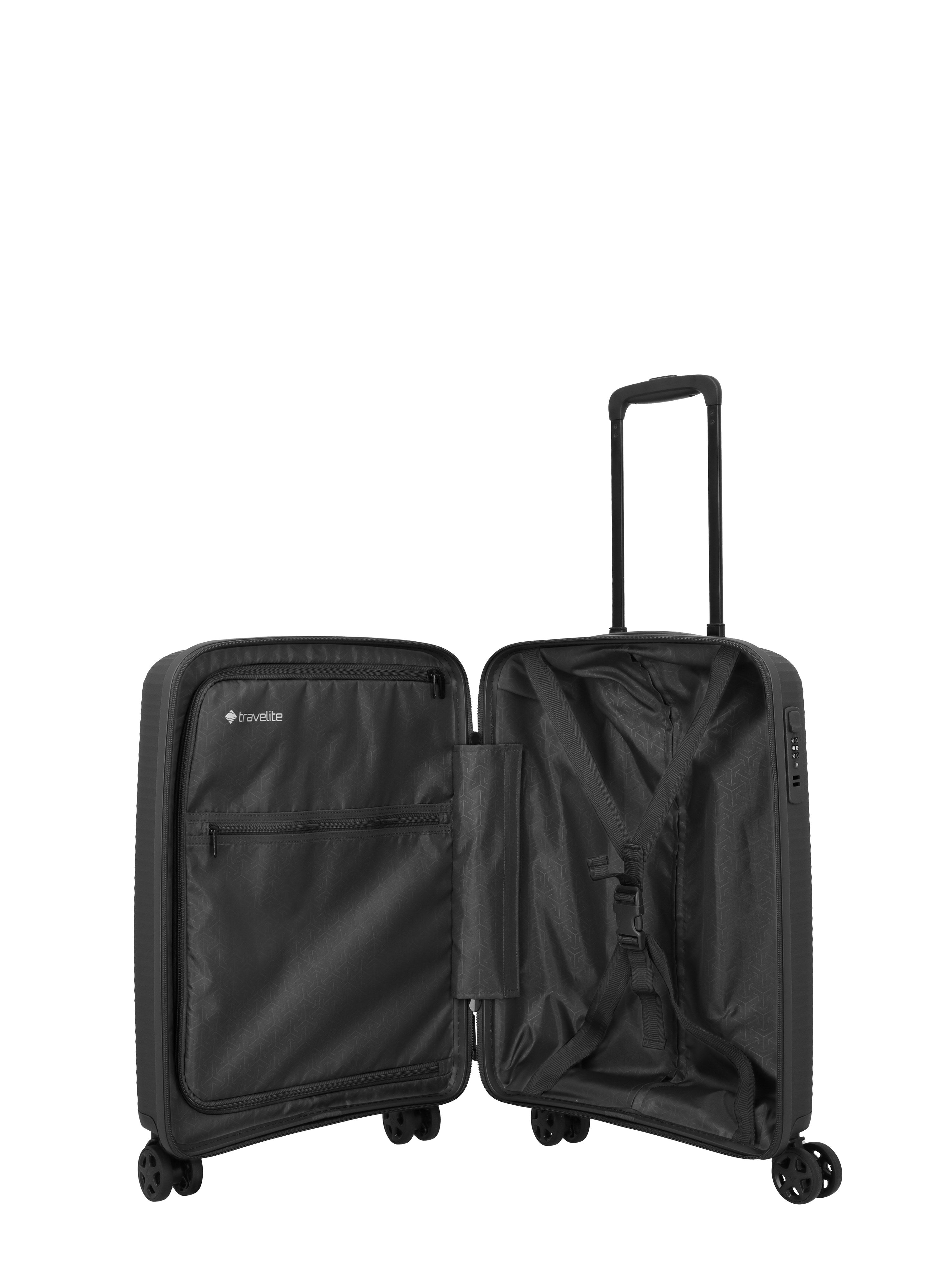 Travelite AIR STRIPE Trolley S Koffer in Schwarz – Ansicht 7