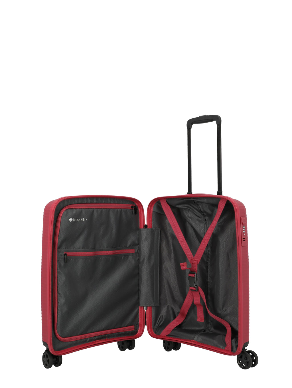 Travelite AIR STRIPE Trolley S Koffer in Rot – Ansicht 7
