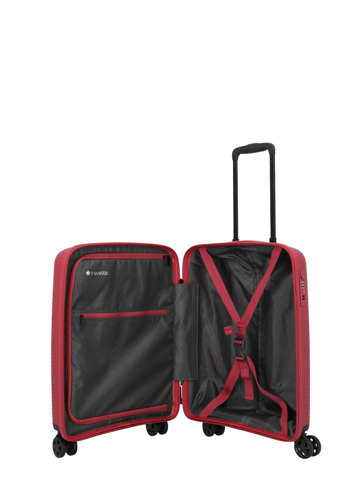 Travelite AIR STRIPE Trolley S Koffer in Rot – Ansicht 7