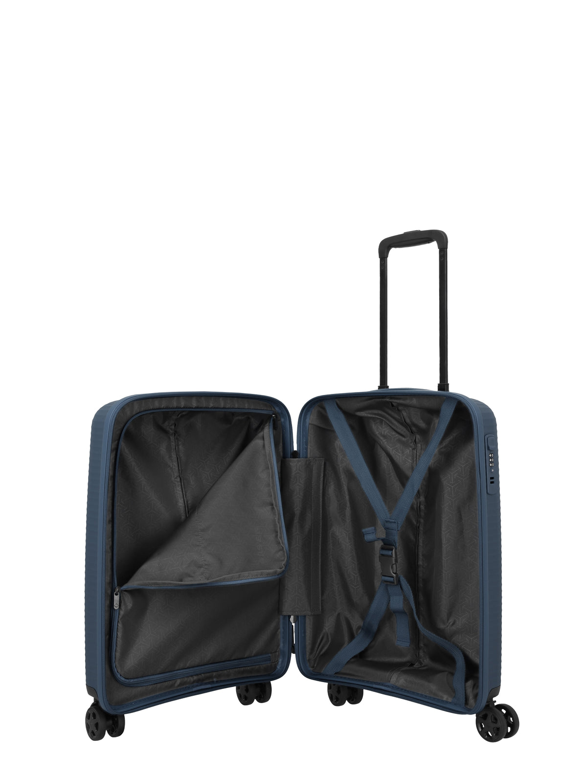 Travelite AIR STRIPE Trolley S Koffer in Blau – Ansicht 6