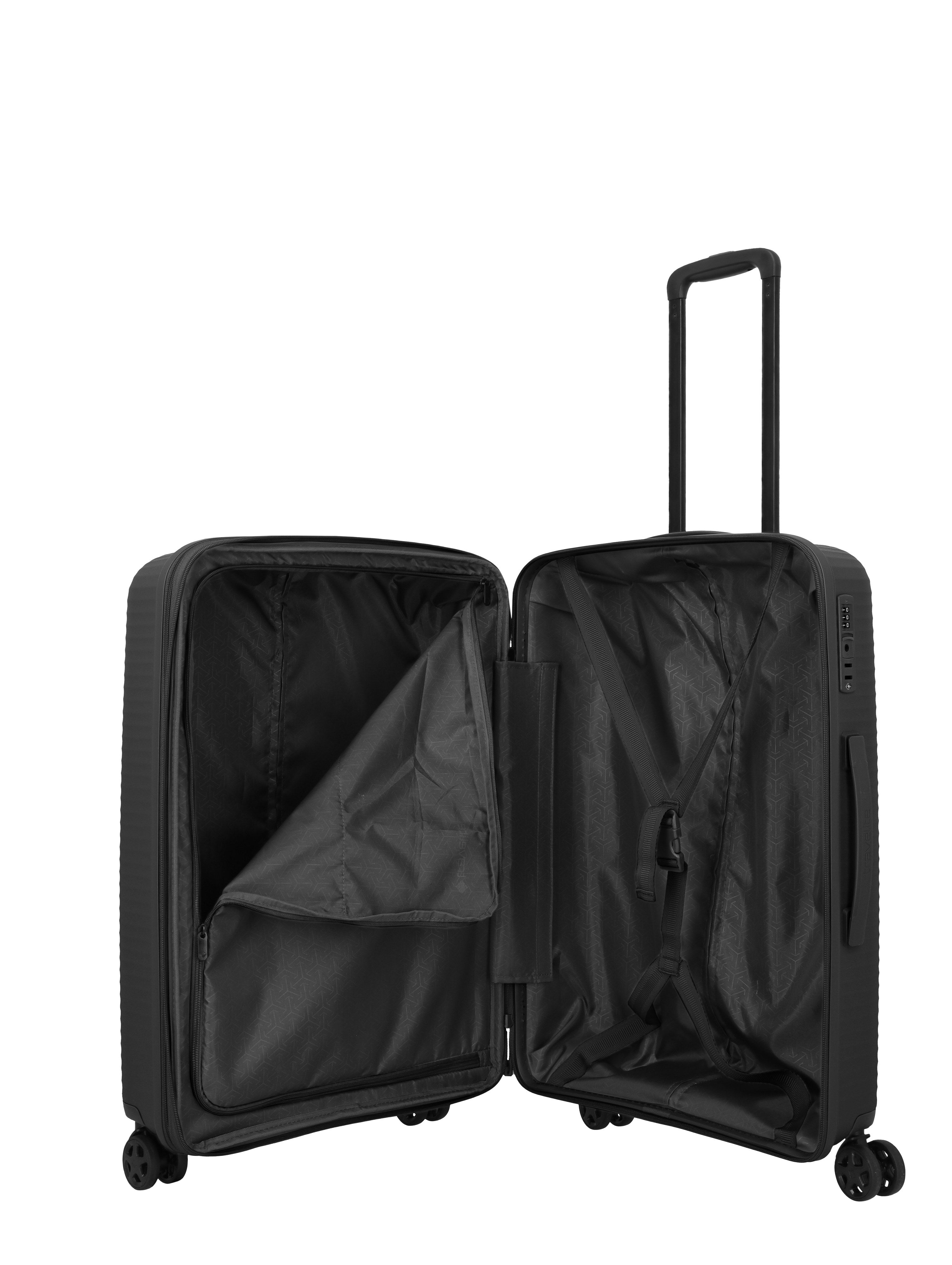 Travelite AIR STRIPE Trolley M erweiterbar Koffer in Schwarz – Ansicht 8