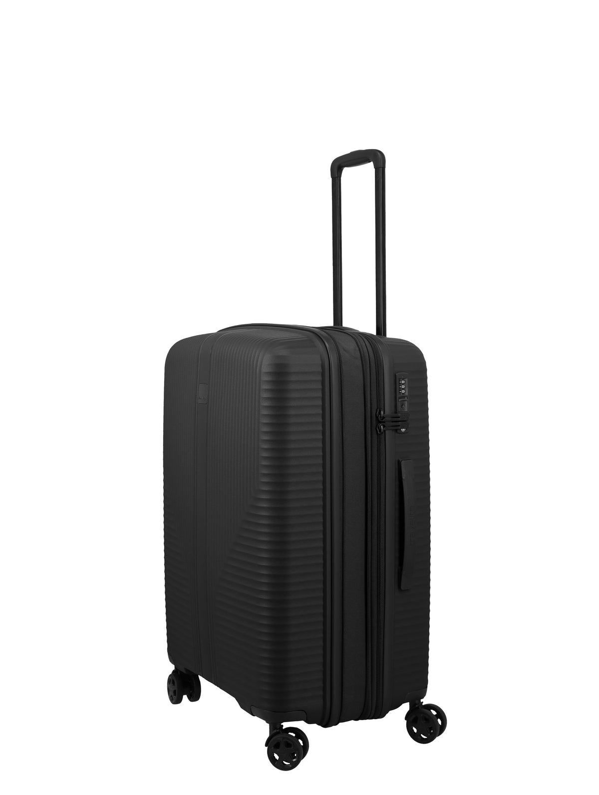 Travelite AIR STRIPE Trolley M erweiterbar Koffer in Schwarz
