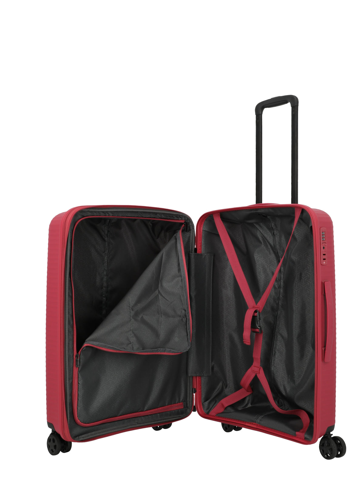 Travelite AIR STRIPE Trolley M erweiterbar Koffer in Rot – Ansicht 8