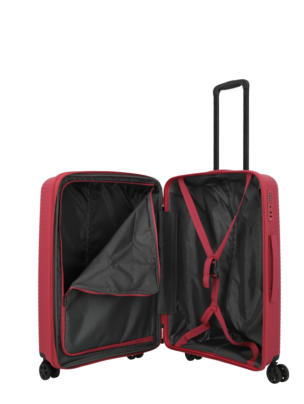 Travelite AIR STRIPE Trolley M erweiterbar Koffer in Rot – Ansicht 8