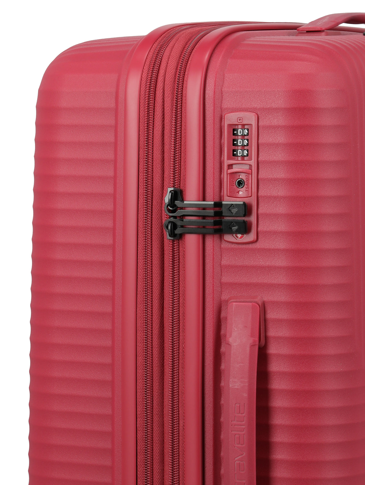 Travelite AIR STRIPE Trolley M erweiterbar Koffer in Rot – Ansicht 5