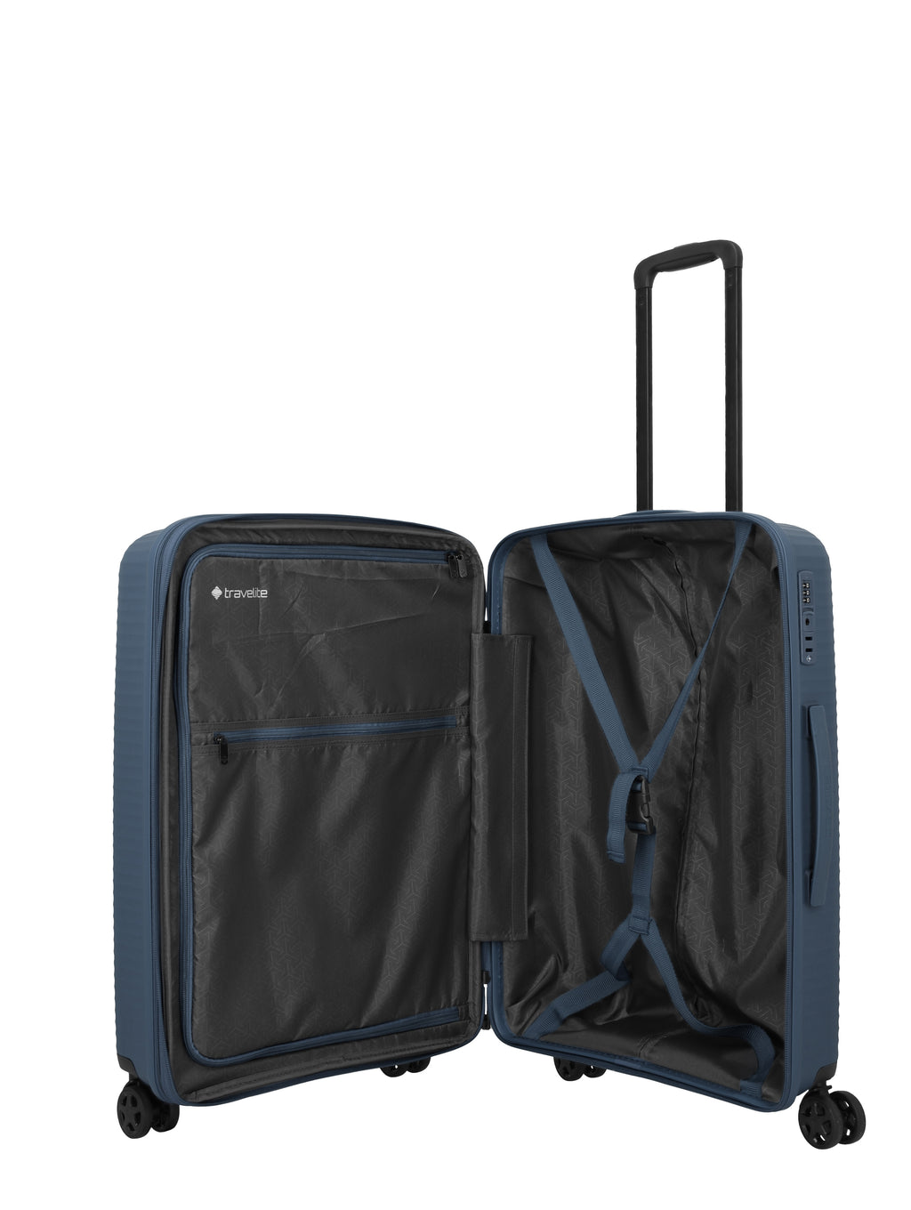 Travelite AIR STRIPE Trolley M erweiterbar Koffer in Blau – Ansicht 9
