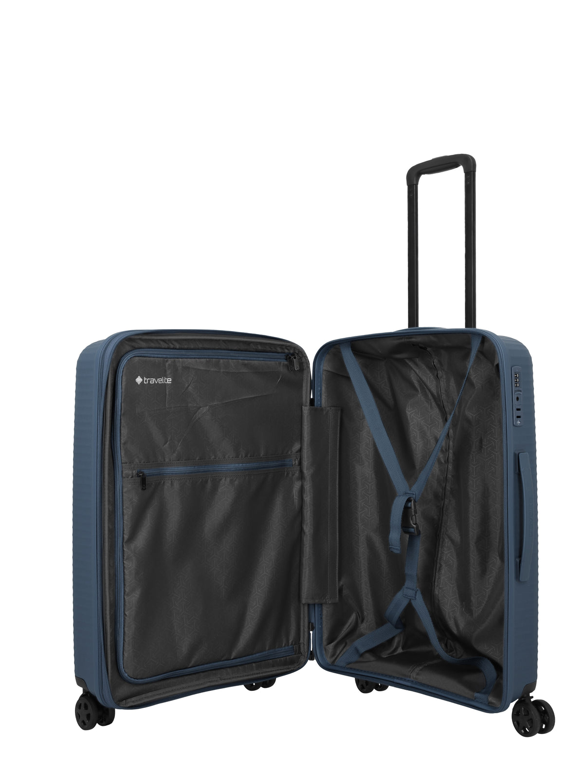 Travelite AIR STRIPE Trolley M erweiterbar Koffer in Blau – Ansicht 9