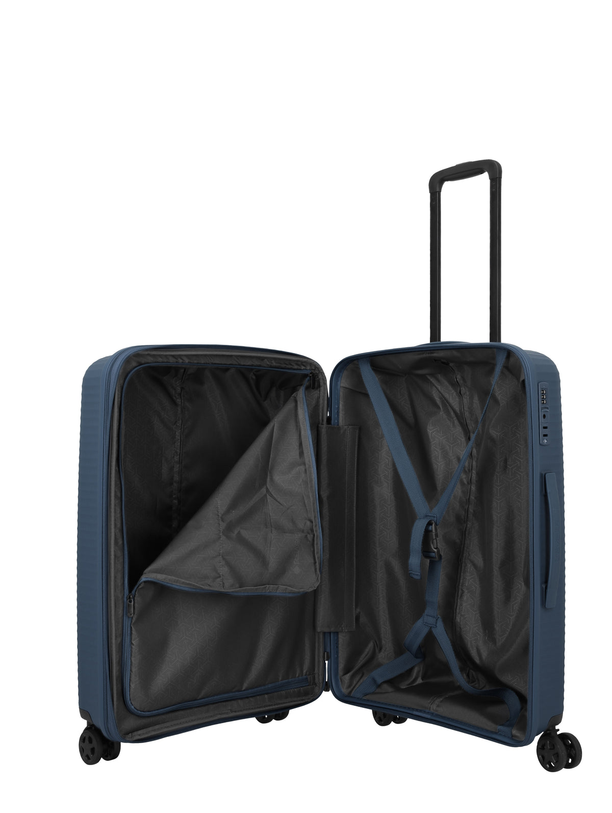 Travelite AIR STRIPE Trolley M erweiterbar Koffer in Blau – Ansicht 8