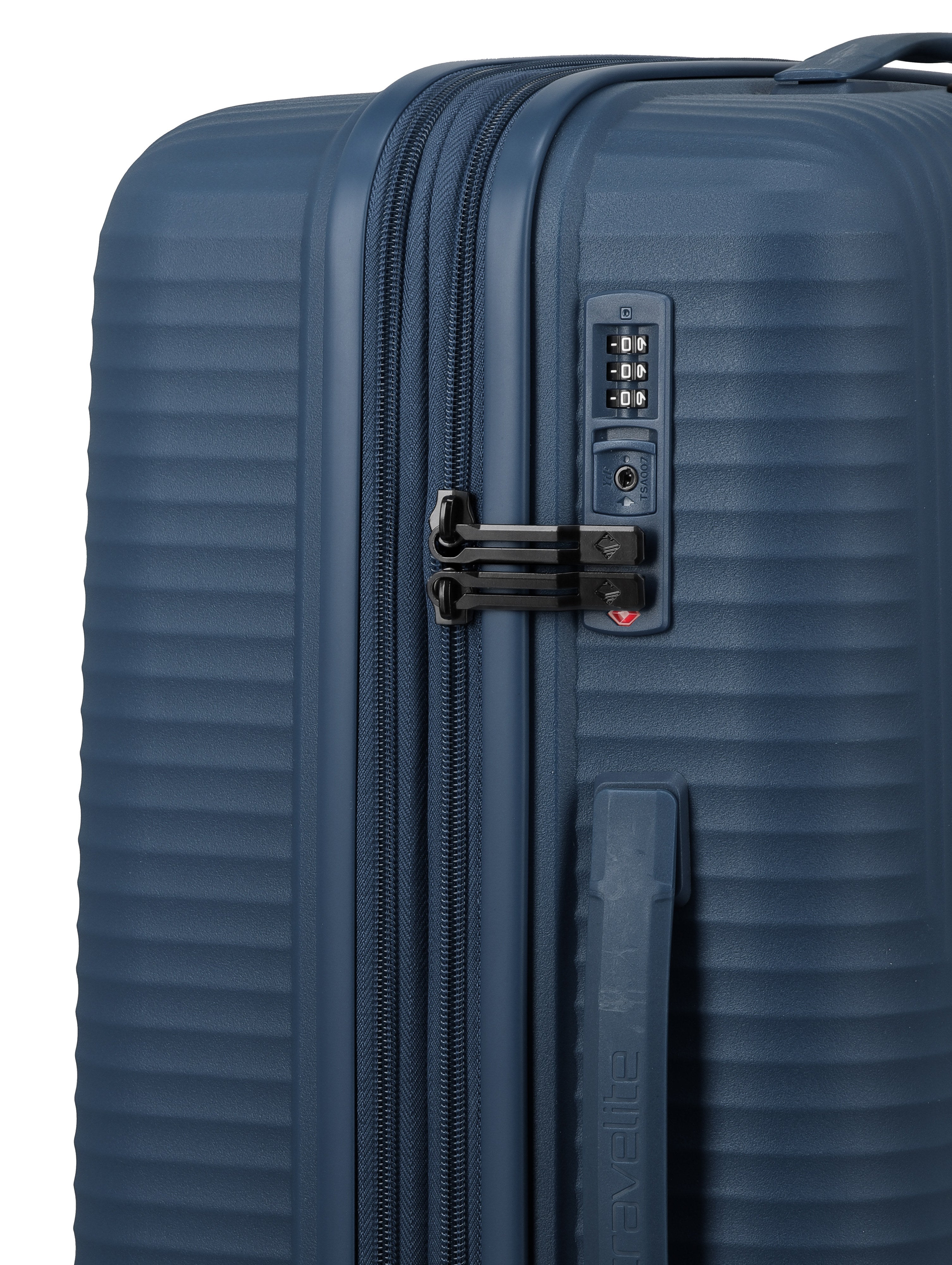 Travelite AIR STRIPE Trolley M erweiterbar Koffer in Blau – Ansicht 5