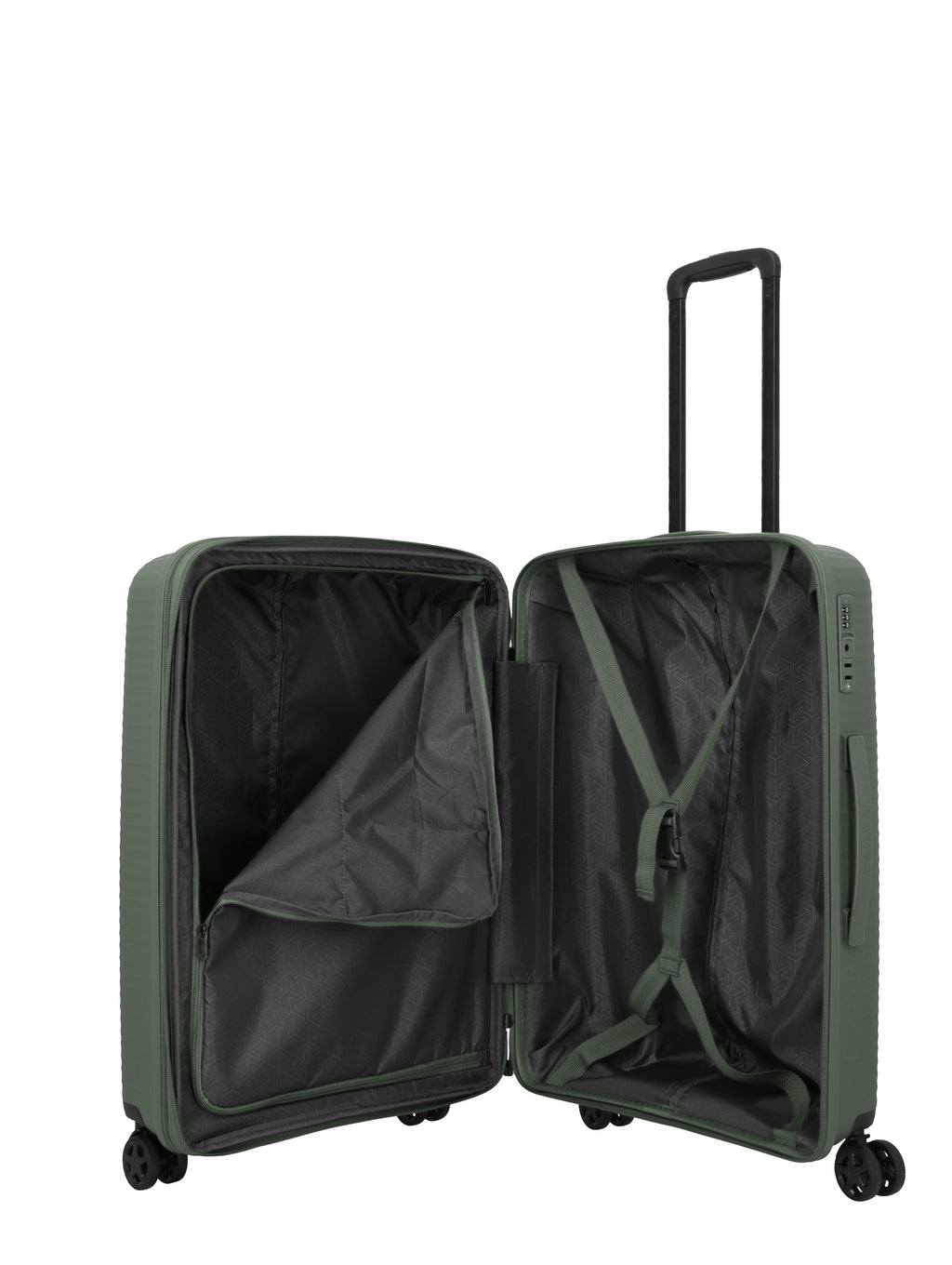 Travelite AIR STRIPE Trolley M erweiterbar Koffer in Grün – Ansicht 8