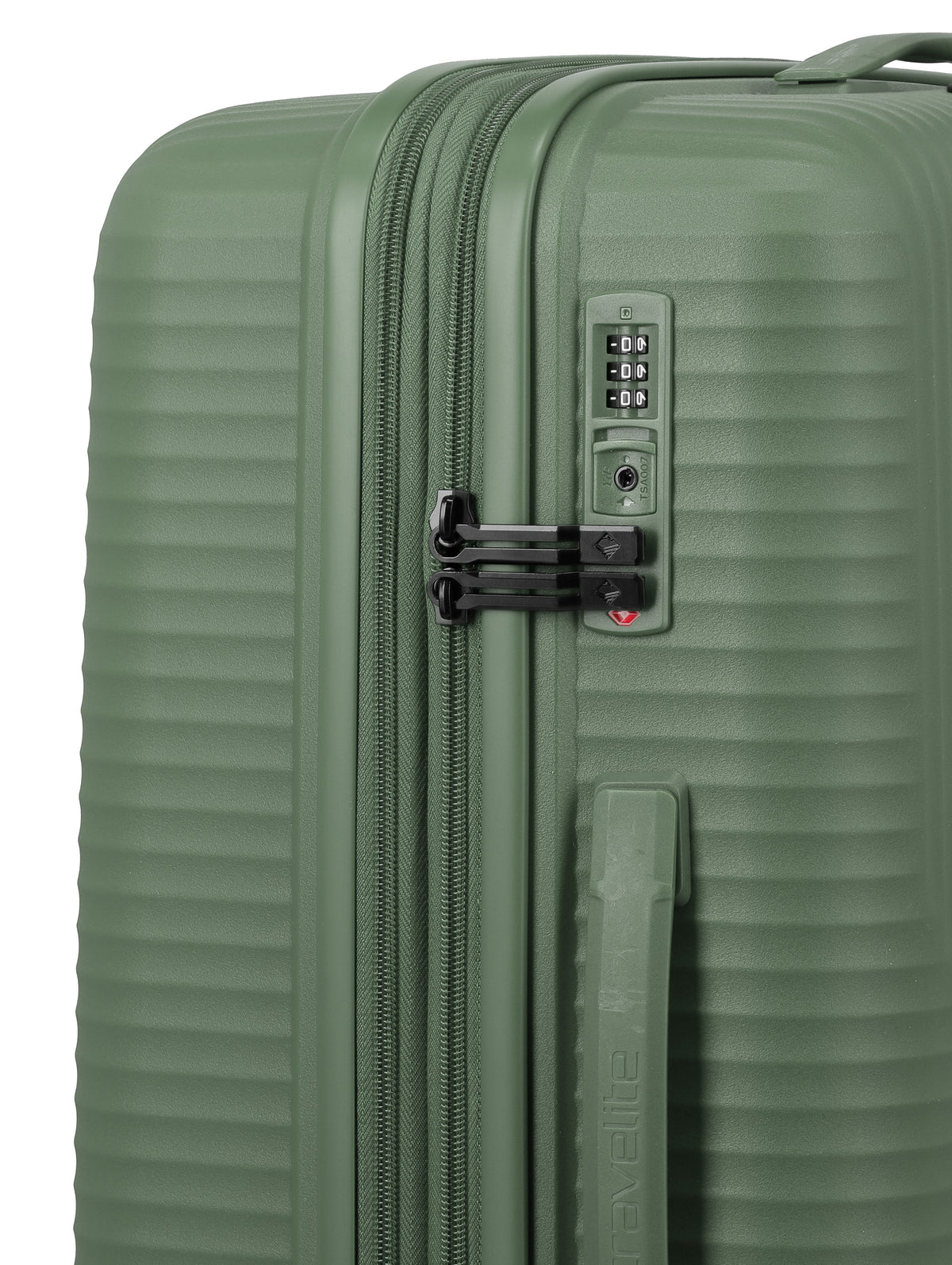 Travelite AIR STRIPE Trolley M erweiterbar Koffer in Grün – Ansicht 5