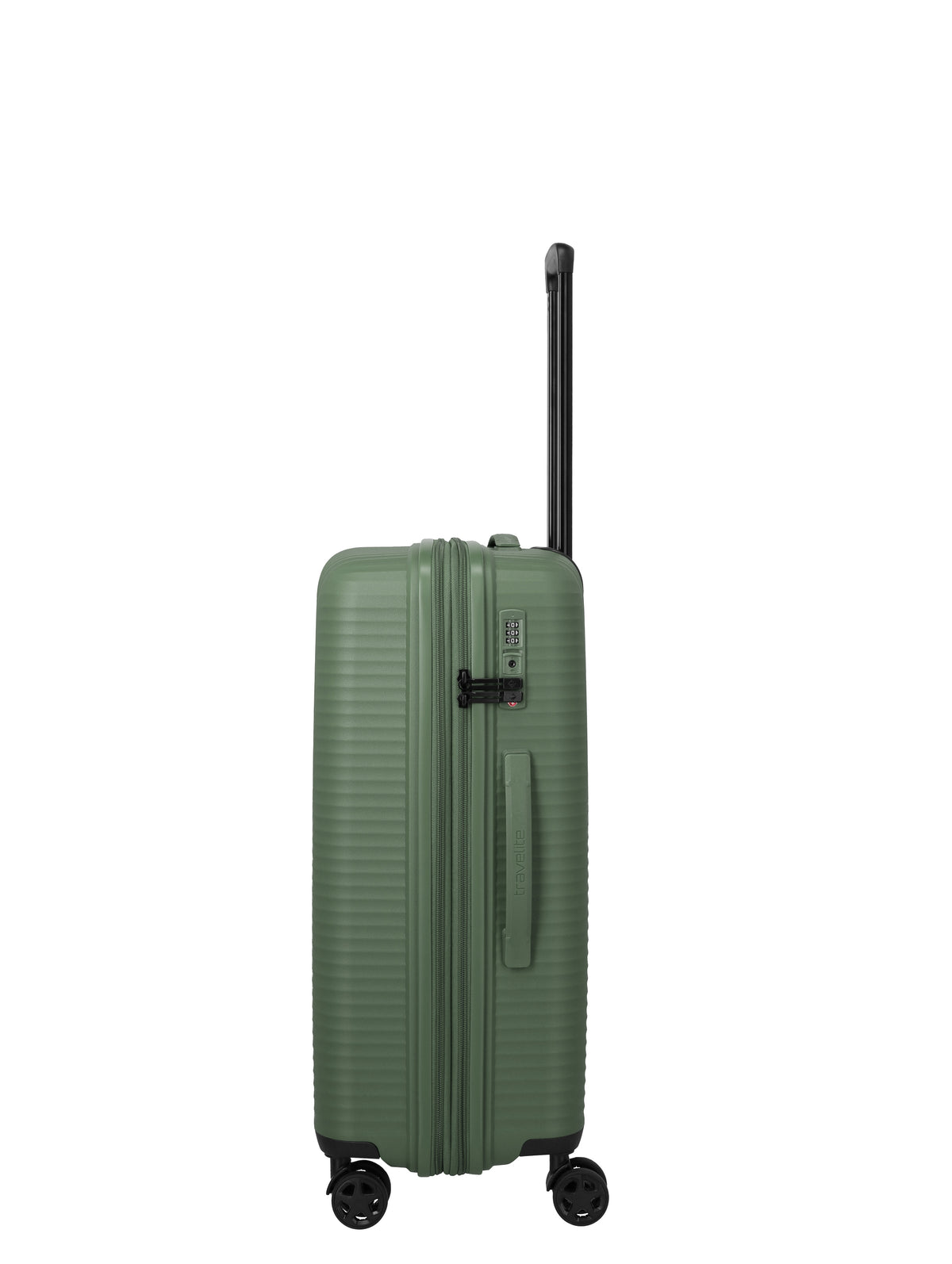 Travelite AIR STRIPE Trolley M erweiterbar Koffer in Grün – Ansicht 4