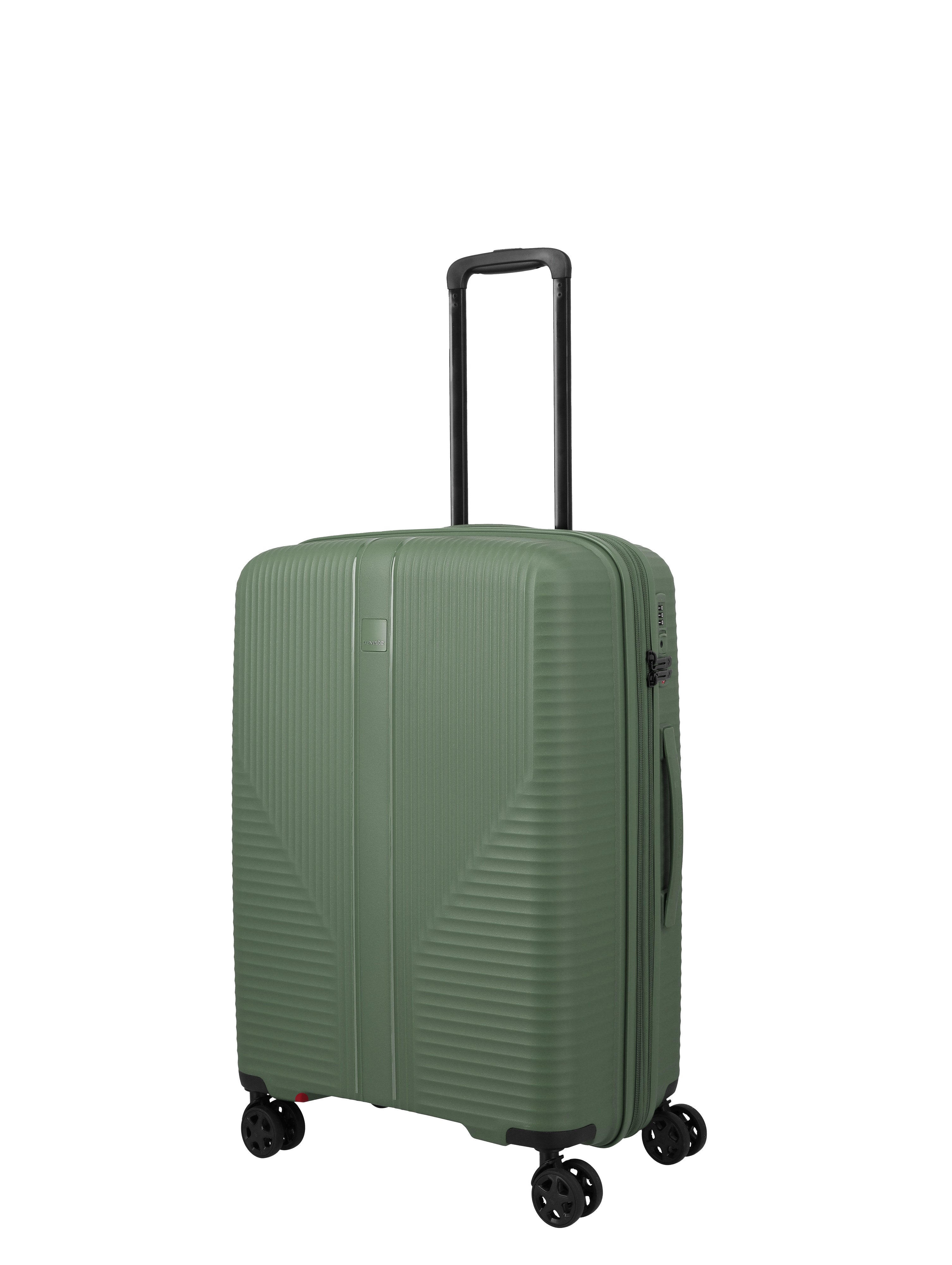 Travelite AIR STRIPE Trolley M erweiterbar Koffer in Grün – Ansicht 2