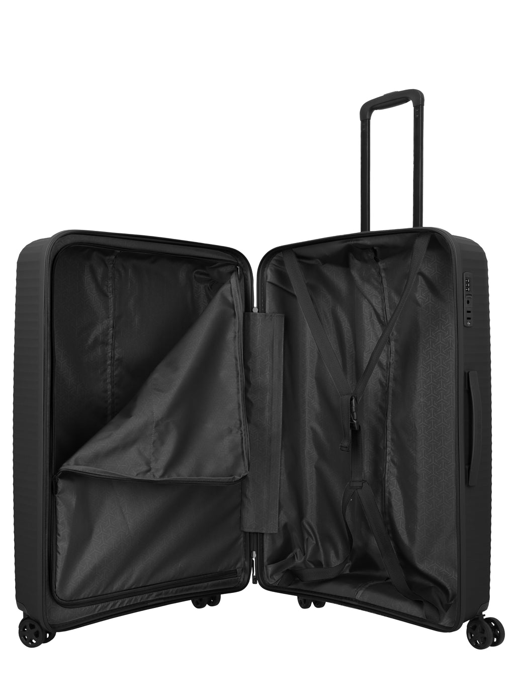 Travelite AIR STRIPE Trolley L Koffer in Schwarz – Ansicht 6