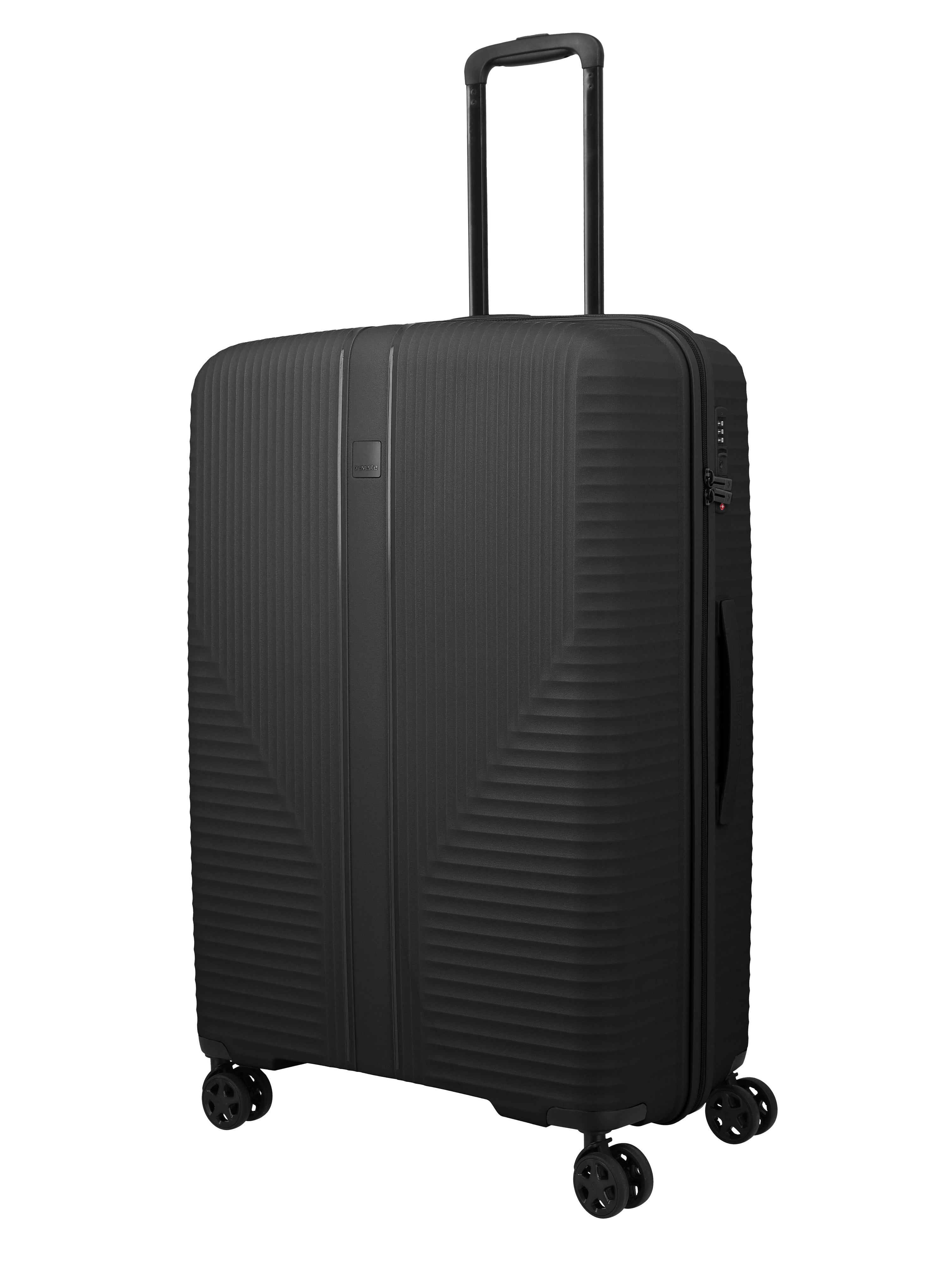 Travelite AIR STRIPE Trolley L Koffer in Schwarz