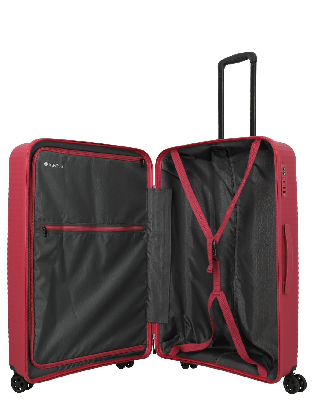 Travelite AIR STRIPE Trolley L Koffer in Rot – Ansicht 7