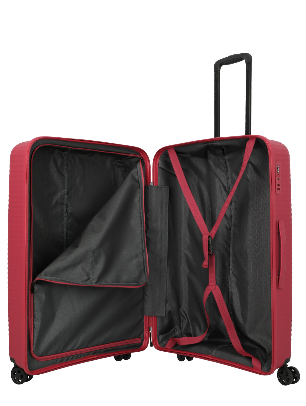 Travelite AIR STRIPE Trolley L Koffer in Rot – Ansicht 6
