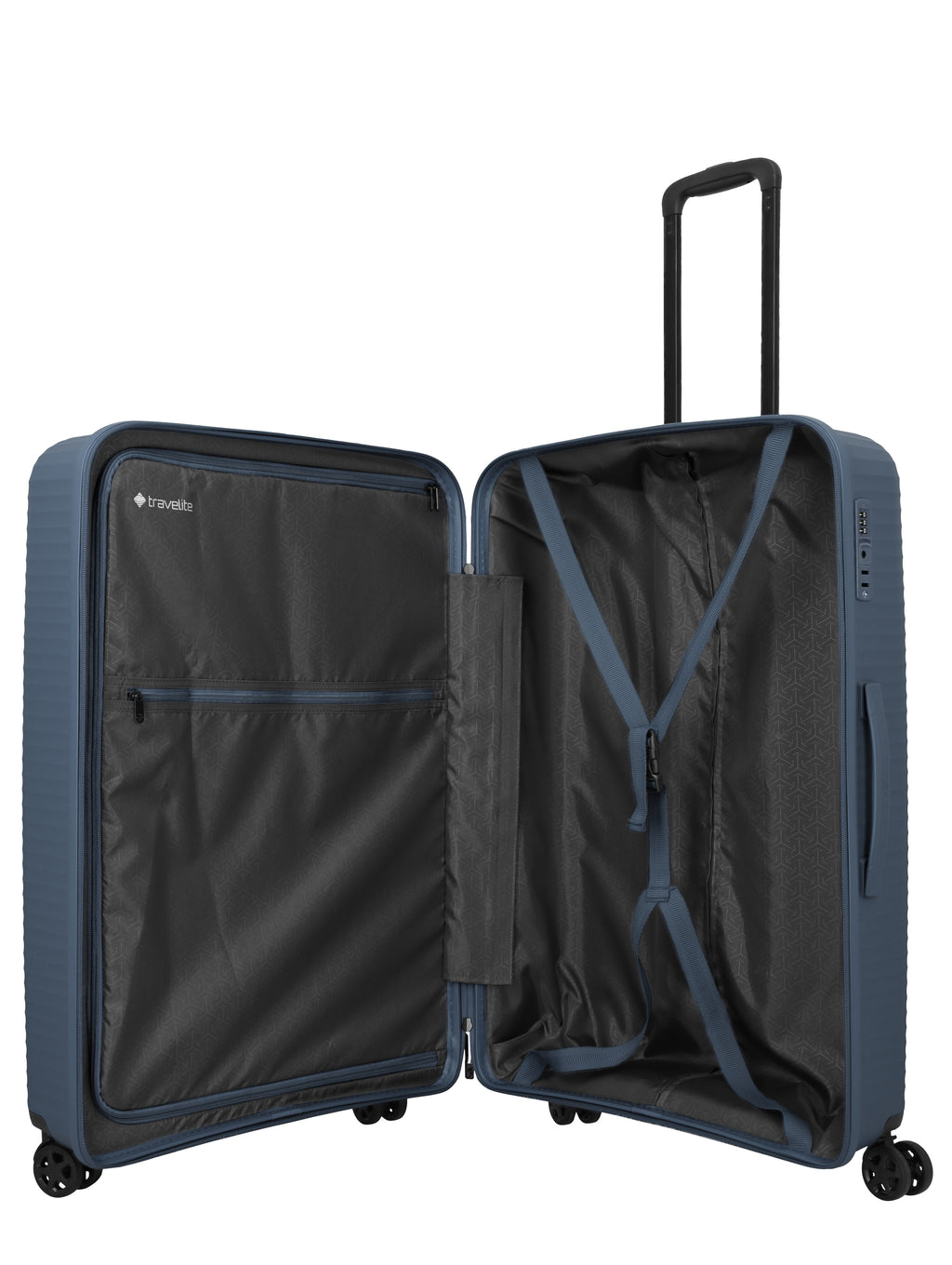 Travelite AIR STRIPE Trolley L Koffer in Blau – Ansicht 7