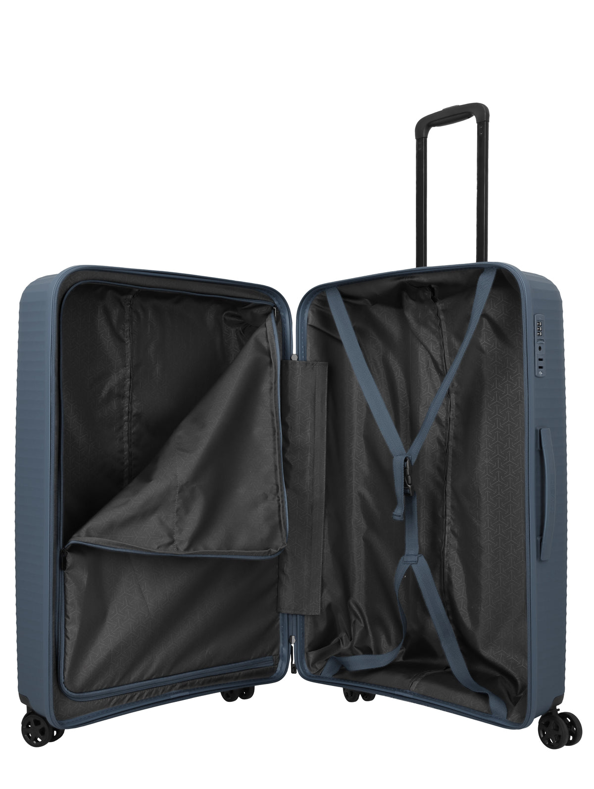 Travelite AIR STRIPE Trolley L Koffer in Blau – Ansicht 6