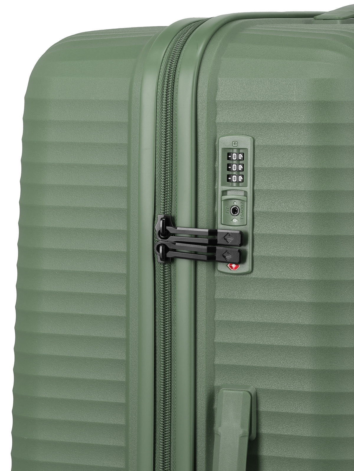 Travelite AIR STRIPE Trolley L Koffer in Grün – Ansicht 4