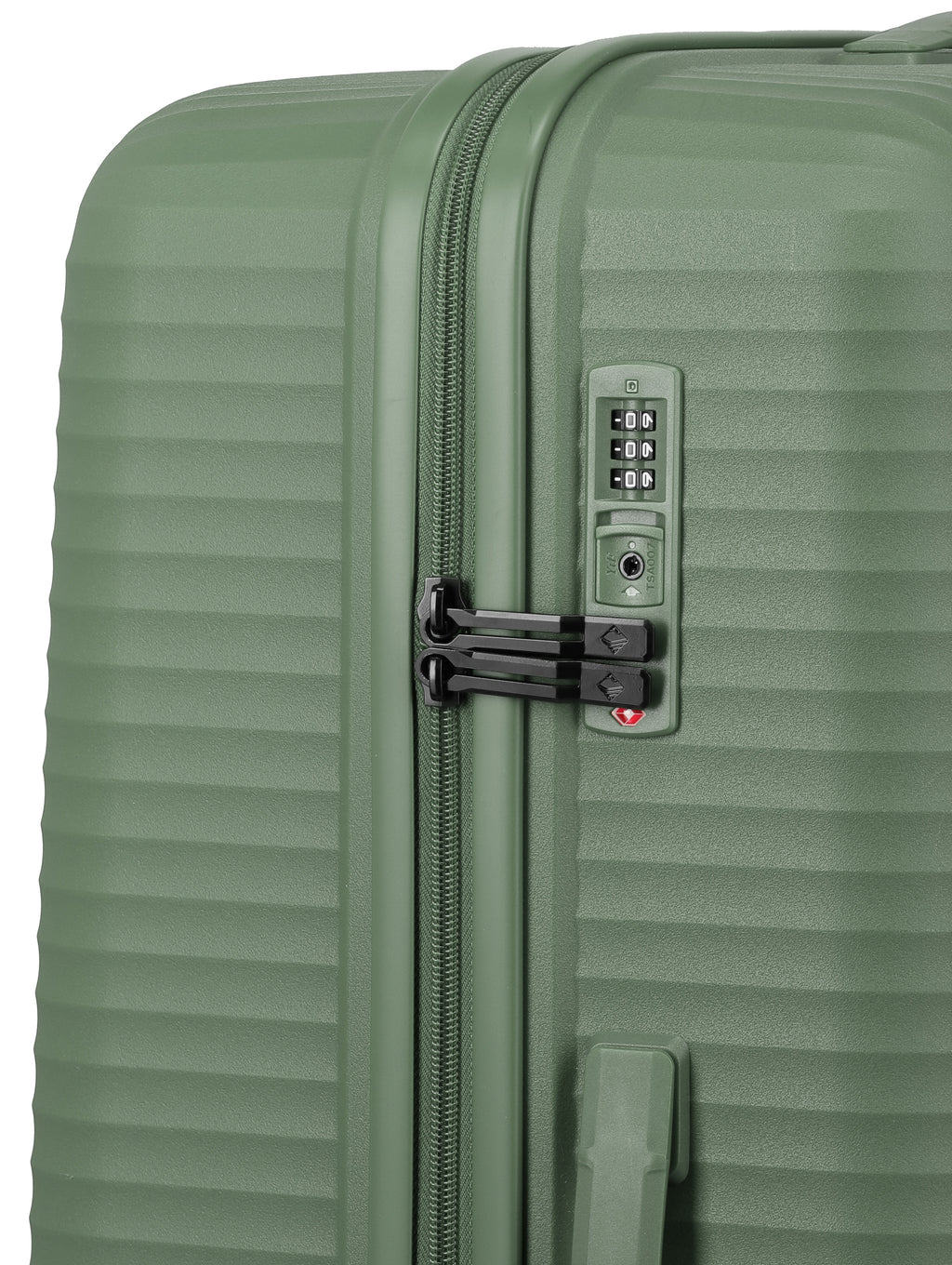 Travelite AIR STRIPE Trolley L Koffer in Grün – Ansicht 4