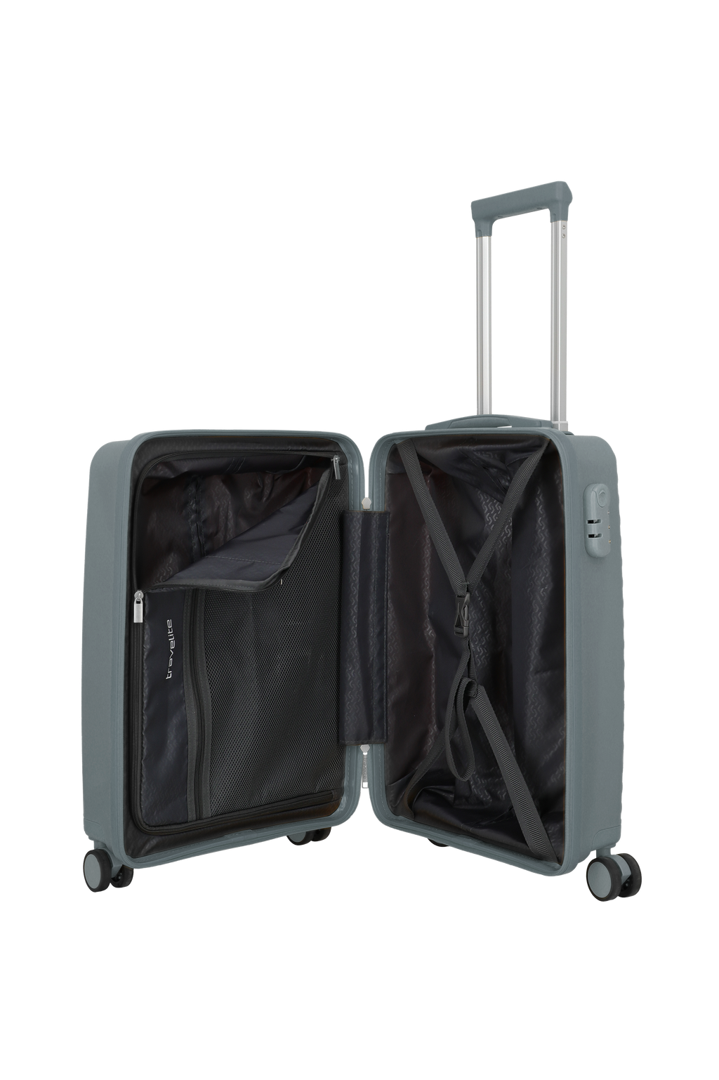 Travelite PACIFIC 4w Trolley S, Anthracite – Innenansicht