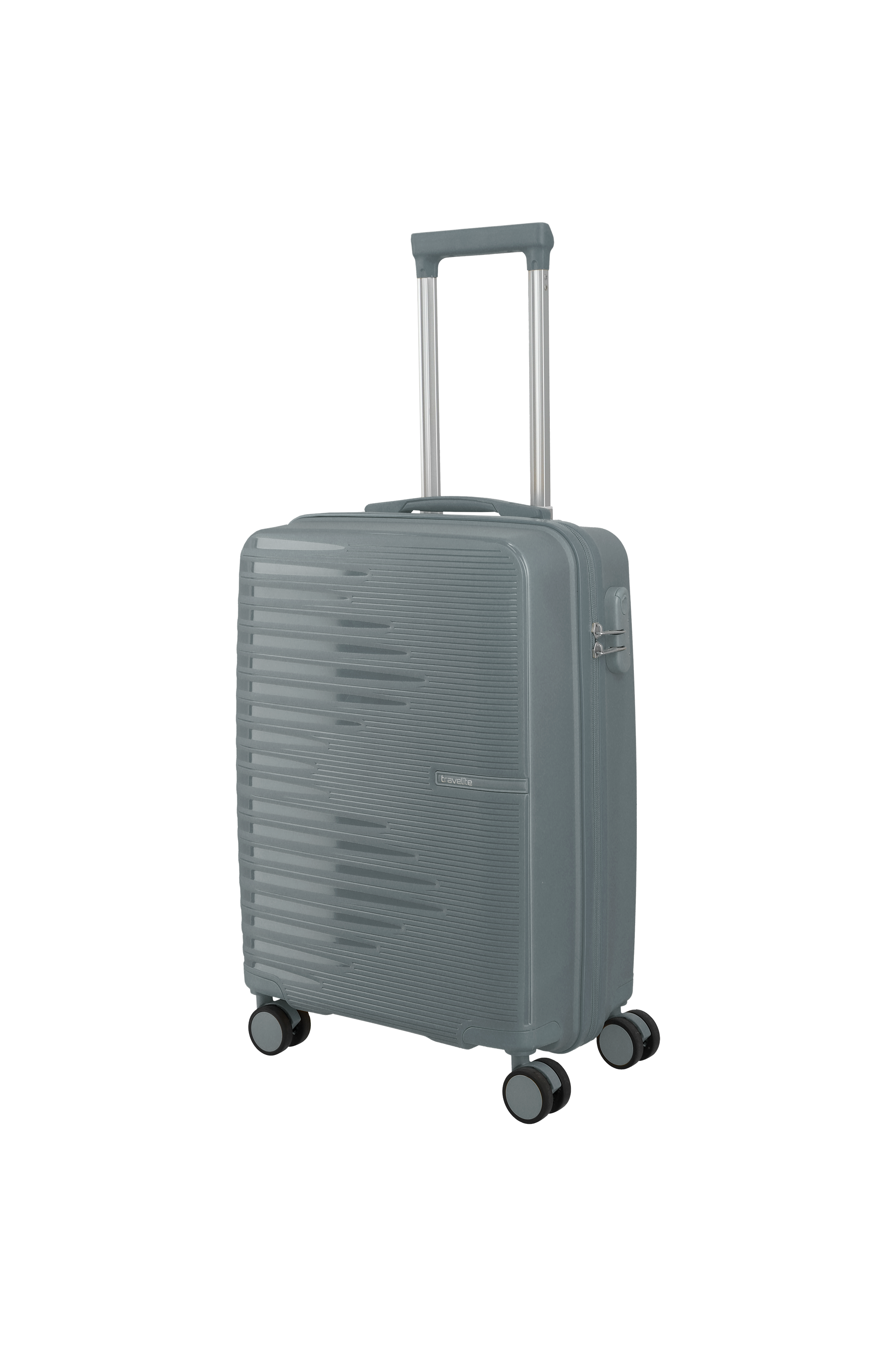 Travelite PACIFIC 4w Trolley S, Anthracite – Schrägansicht